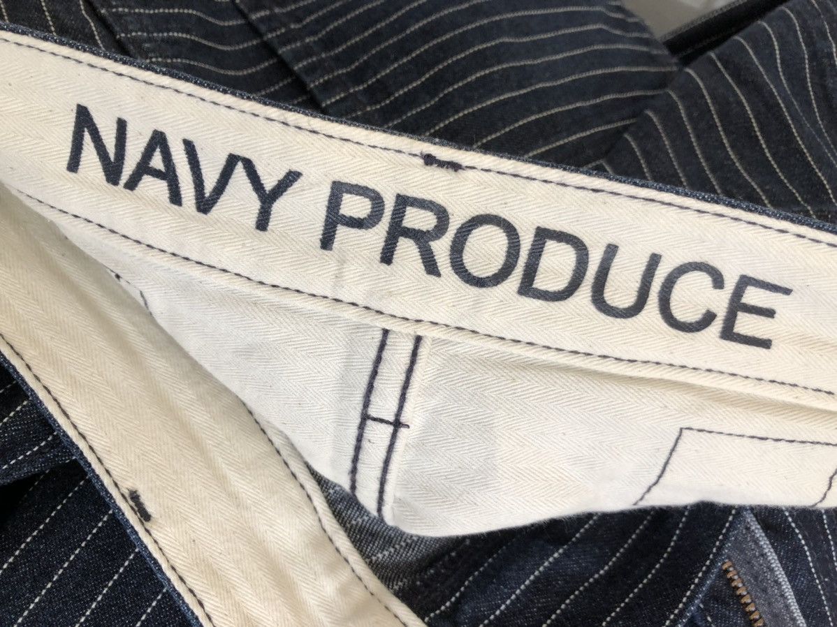 Vintage Navy Produce Japan Indigo Wabash Striped Jeans Size US 30 / EU 46 - 23 Thumbnail