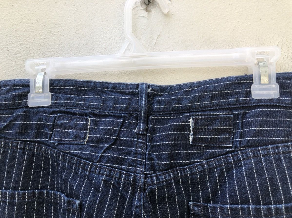 Vintage Navy Produce Japan Indigo Wabash Striped Jeans Size US 30 / EU 46 - 17 Thumbnail