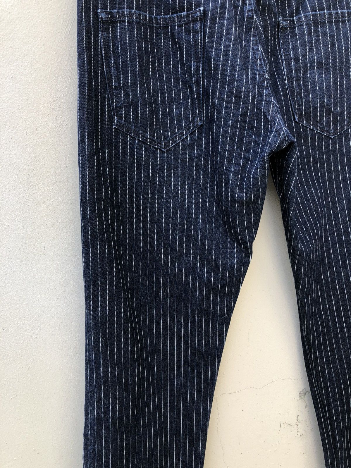 Vintage Navy Produce Japan Indigo Wabash Striped Jeans Size US 30 / EU 46 - 18 Thumbnail