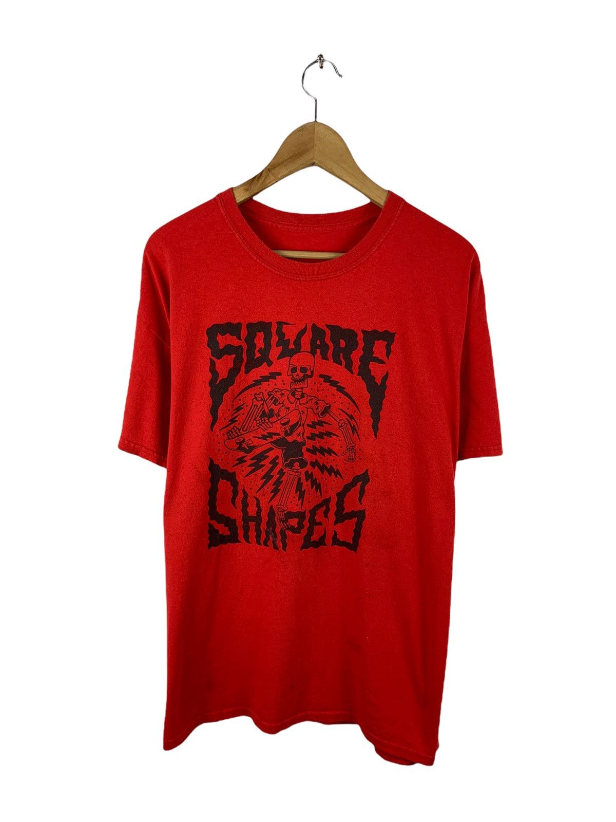 Vintage Square Shapes Skulls Skeleton Skate Tees Size US XL / EU 56 / 4 - 1 Thumbnail