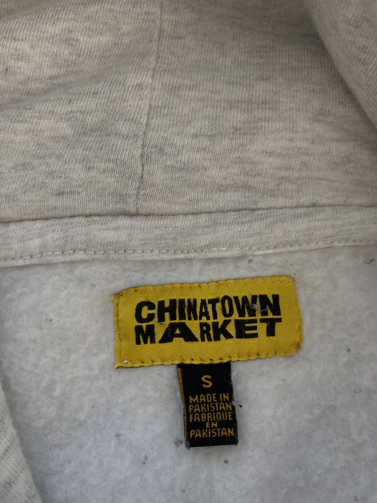 Market Chinatown Market Tech College Grey Logo Hoodie Small CTM Grailed