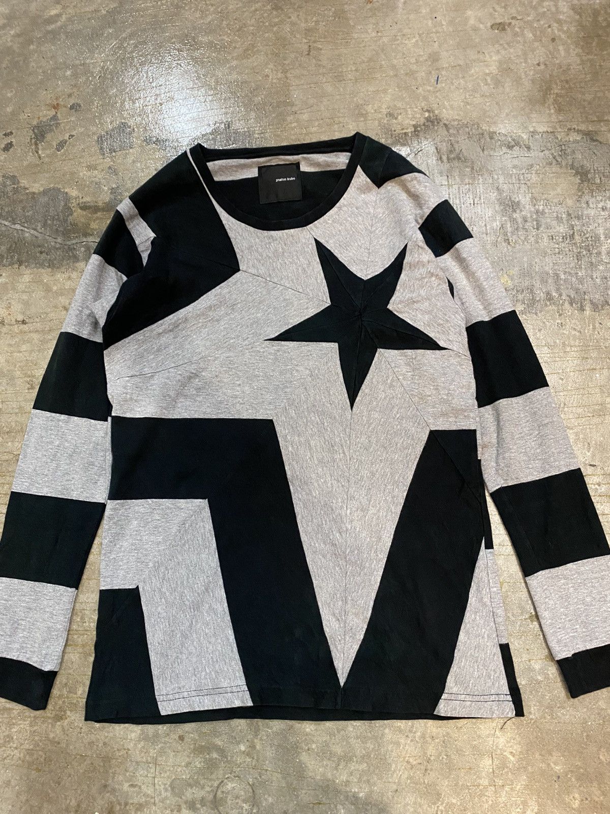 Japanese Brand × Yasuyuki Ishii × Yoshio Kubo Yoshio Kubo cut star border tee Size M / US 6-8 / IT 42-44 - 3 Thumbnail
