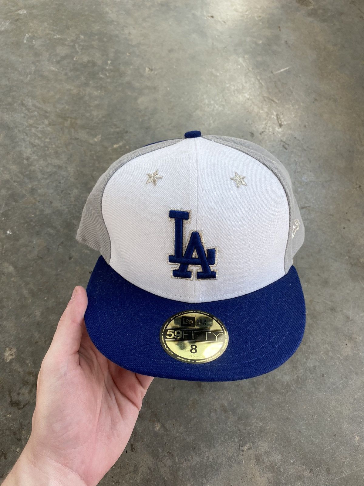 MLB × New Era LA Dodgers Blue + White Fitted 8 ‘ w/ Stars Los Angles Size ONE SIZE - 1 Thumbnail