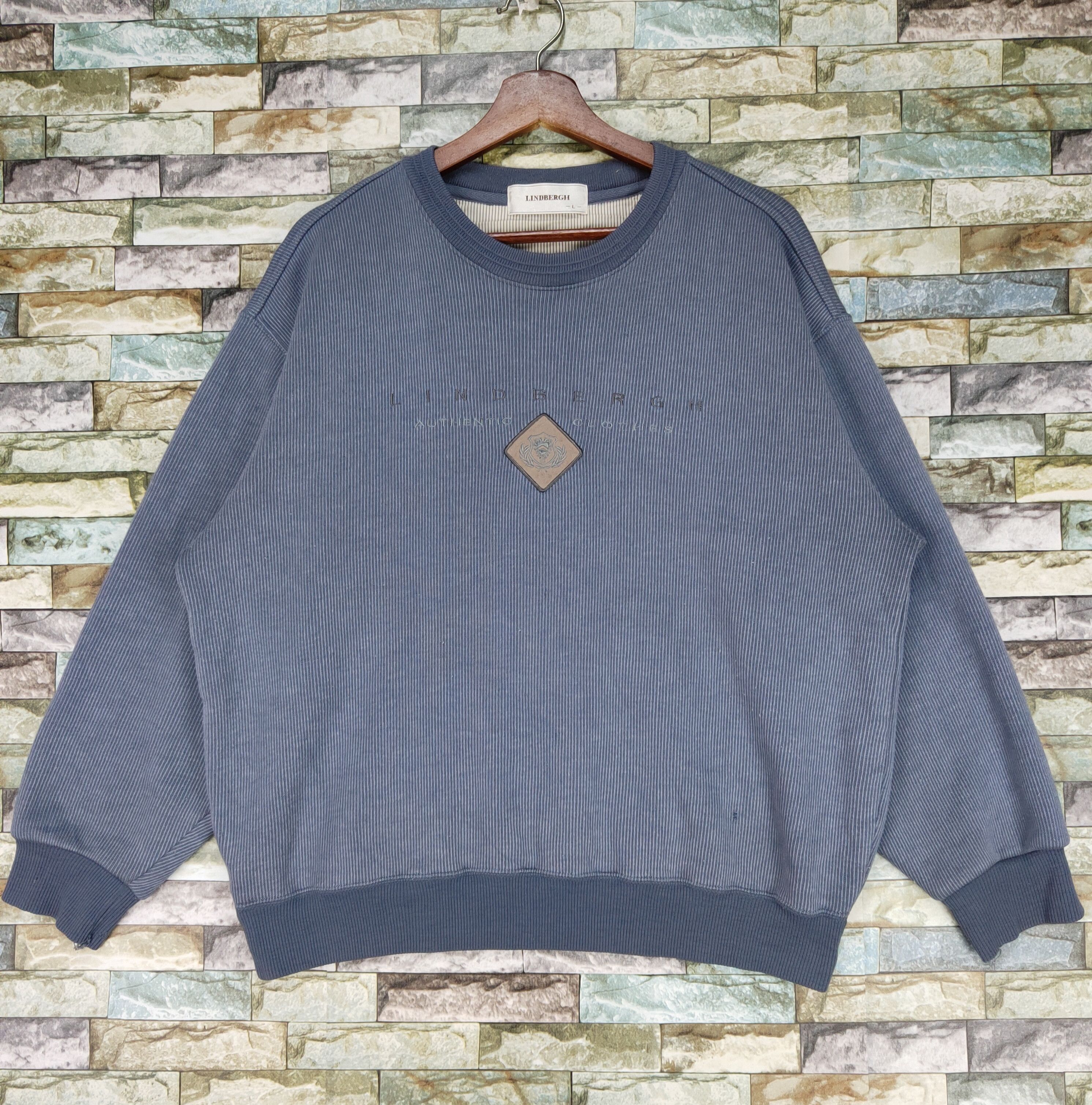 Designer × Lindbergh × Rare Lindbergh Authentic Clothes Embroidery Logo ...