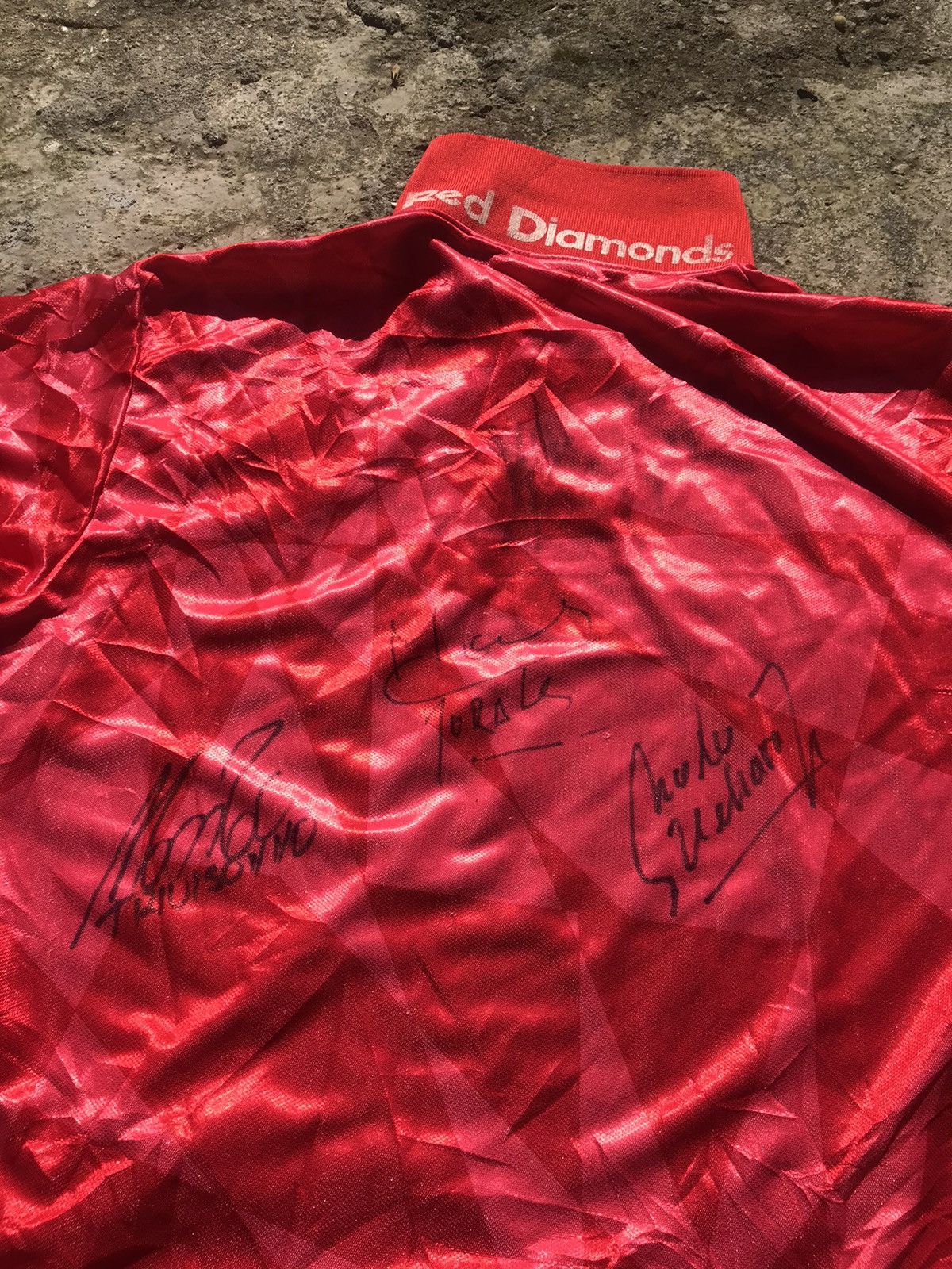 Vintage Vintage Urawa Red Diamonds Home Jersey 93/94 with Signature Size US M / EU 48-50 / 2 - 7 Thumbnail
