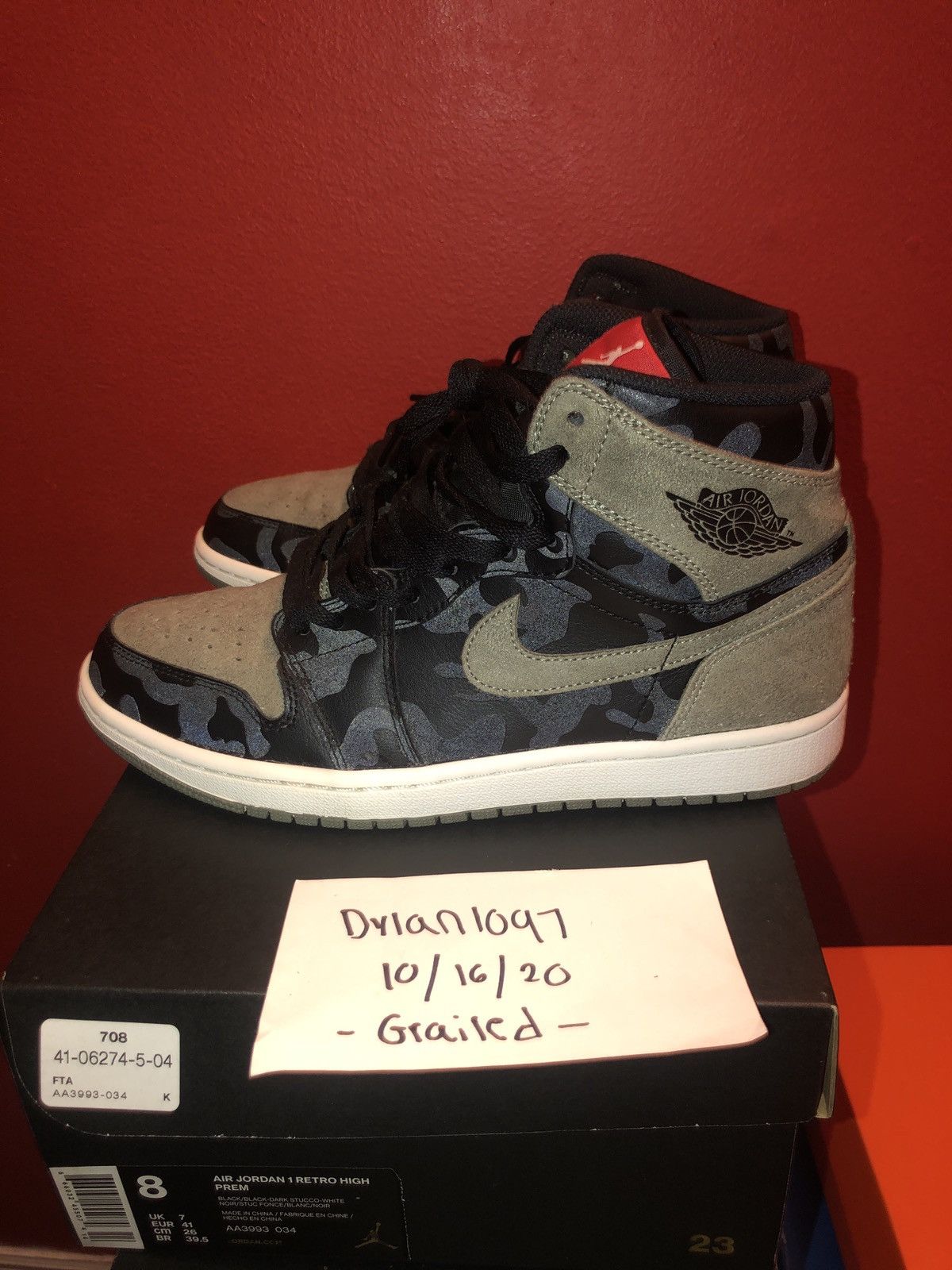 Air Jordan Retro High Premium Shadow Camo 2017