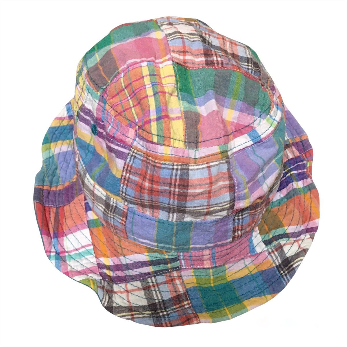 Japanese Brand Japanese Brand Patchwork Colour Block Reversible Bucket Hat Size ONE SIZE - 1 Thumbnail