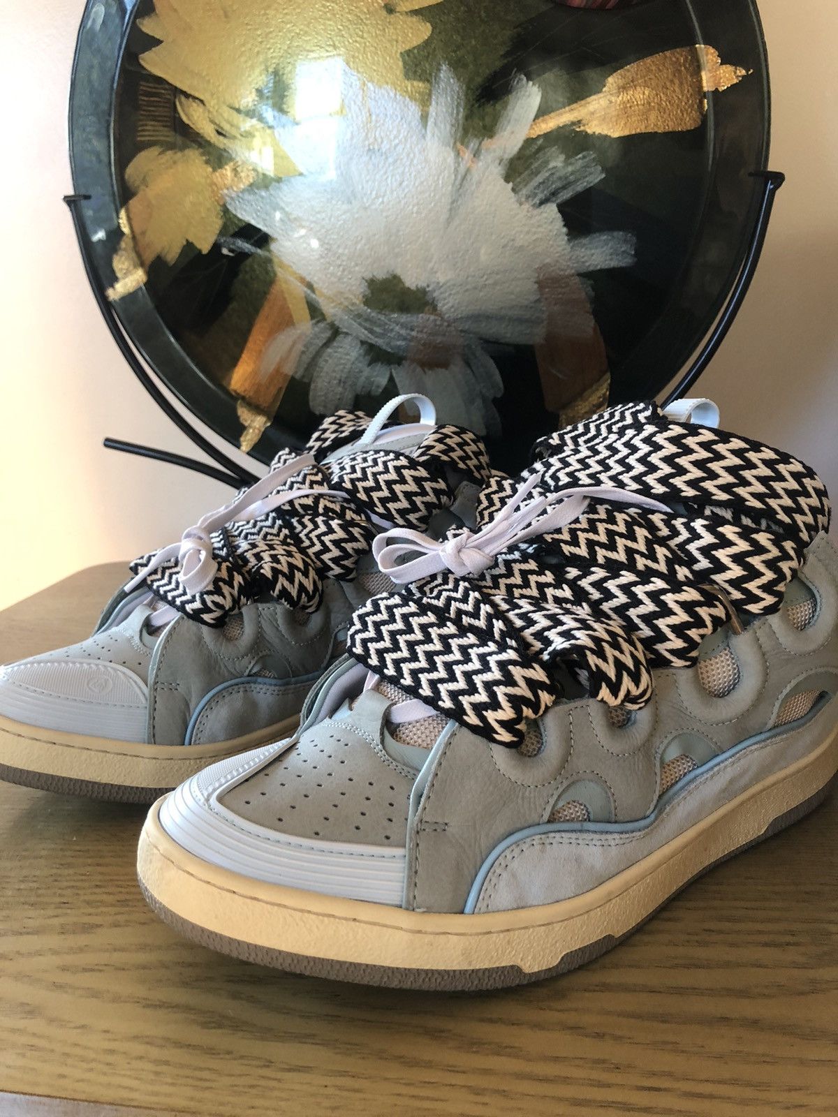 Lanvin high shops top fashion sneakers in good condition