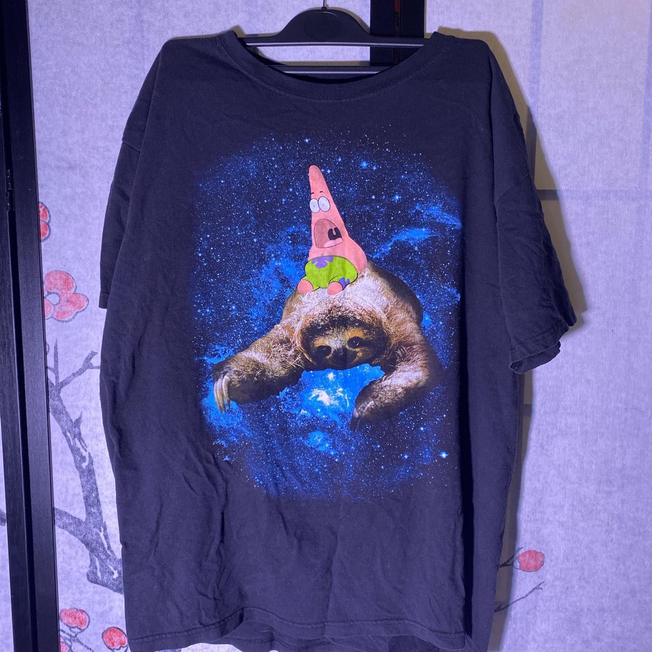 Vintage Surprised Patrick Riding a Space Sloth | Grailed