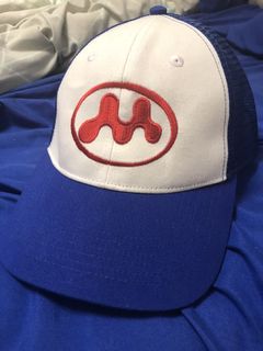 Mowalola Mowalola Puff Trucker Hat Blue | Grailed