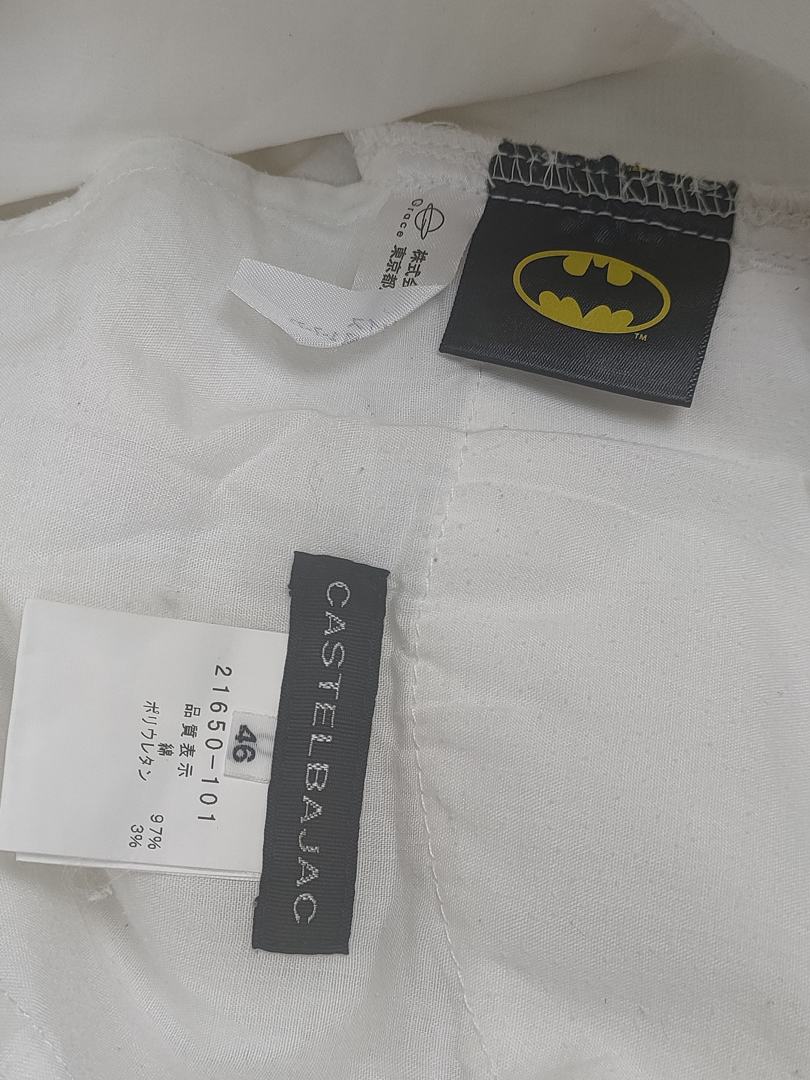 DC Comics Castelbajac x Batman White Pants Size US 33 - 6 Thumbnail