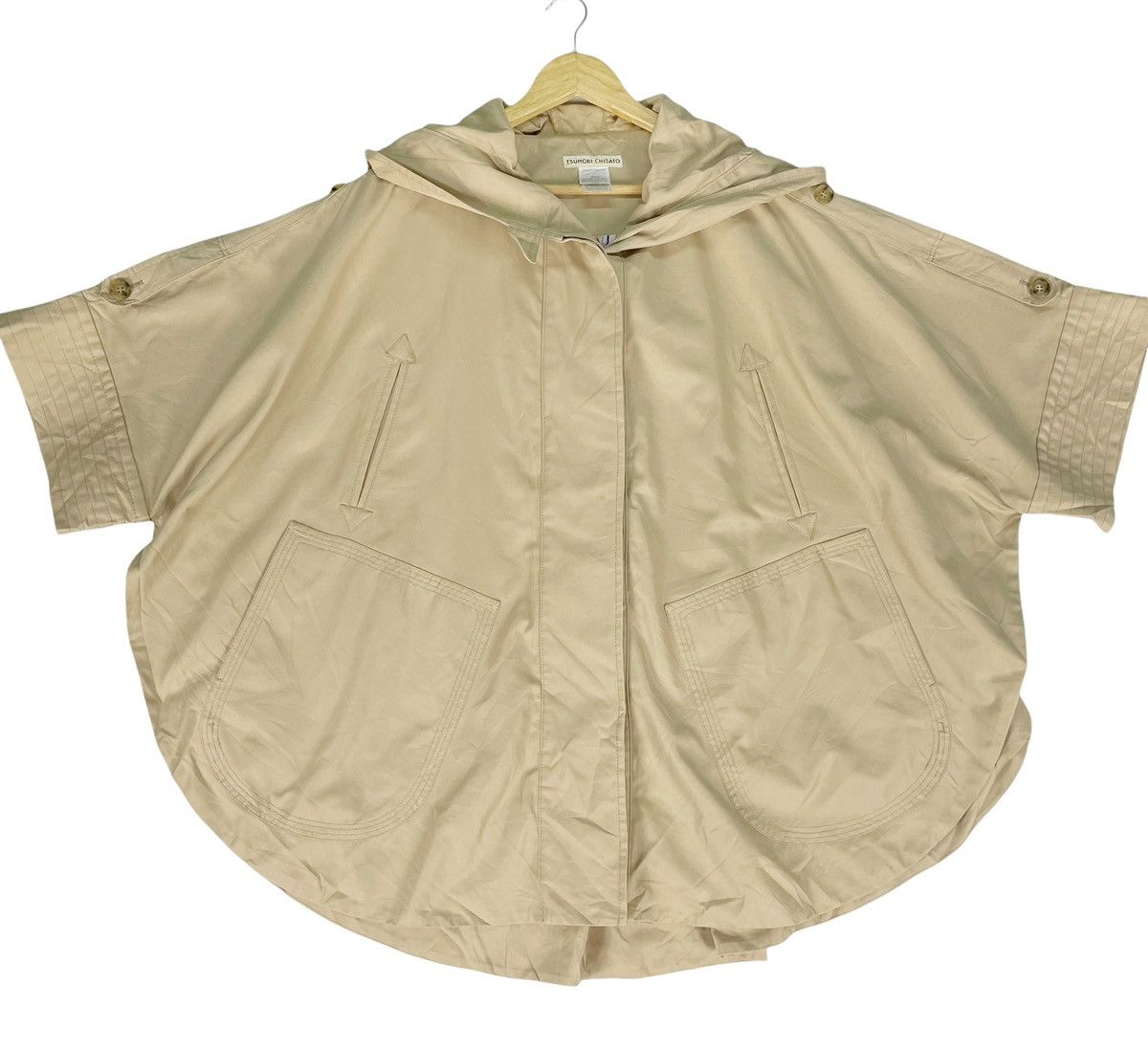 Issey Miyake × Tsumori Chisato ☀️TSUMORI CHISATO Issey Miyake Poncho Cropped Jacket Size S / US 4 / IT 40 - 4 Thumbnail