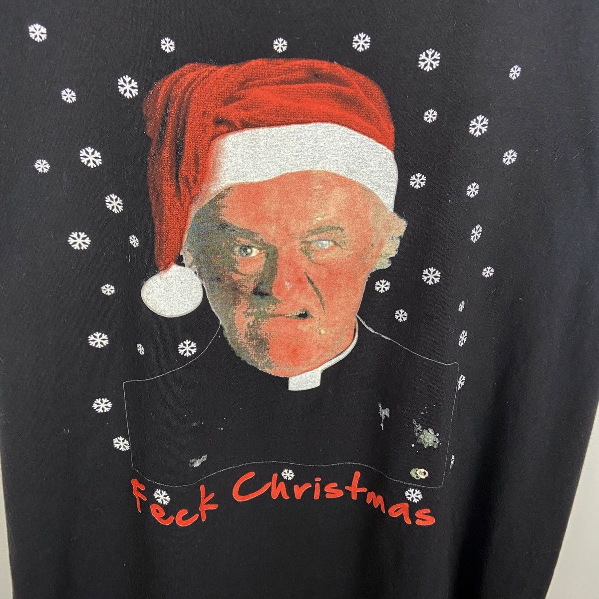 Vintage Vintage rare 90’s Father Ted Tv Series fuck Christmas tee Size US XL / EU 56 / 4 - 3 Thumbnail