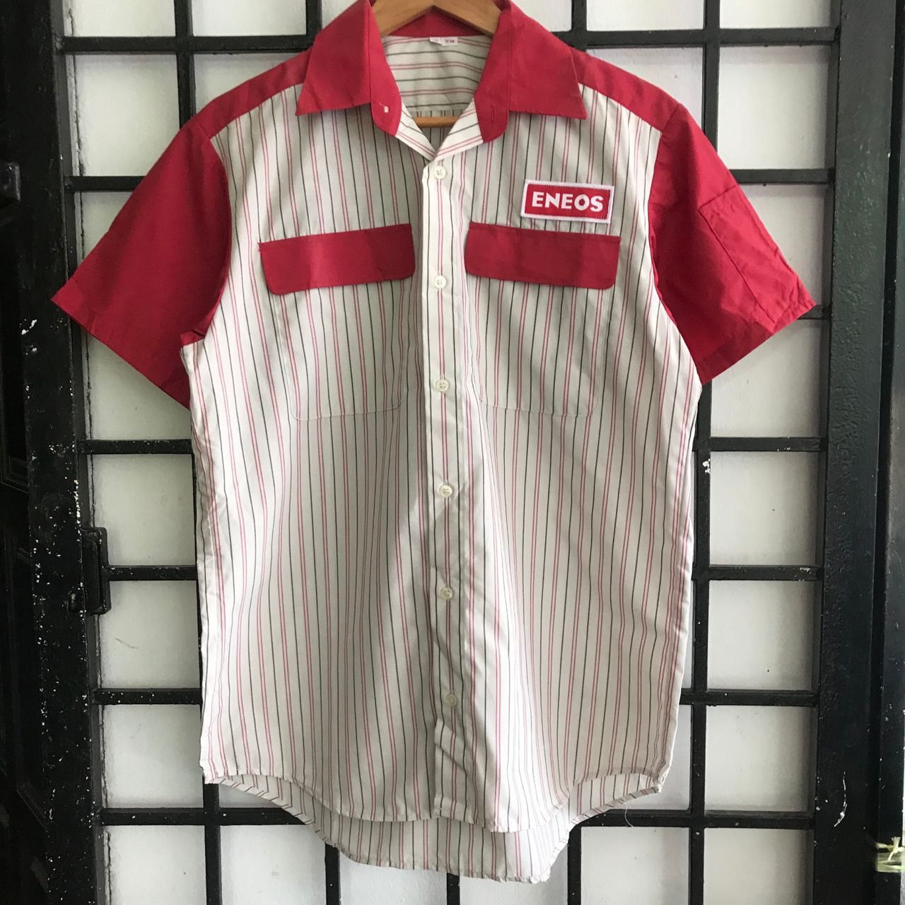 Uniform Wares × Vintage 🔥 Vintage 90's ENEON Racing Workshirt Short Sleeve Shirt Size US M / EU 48-50 / 2 - 2 Thumbnail