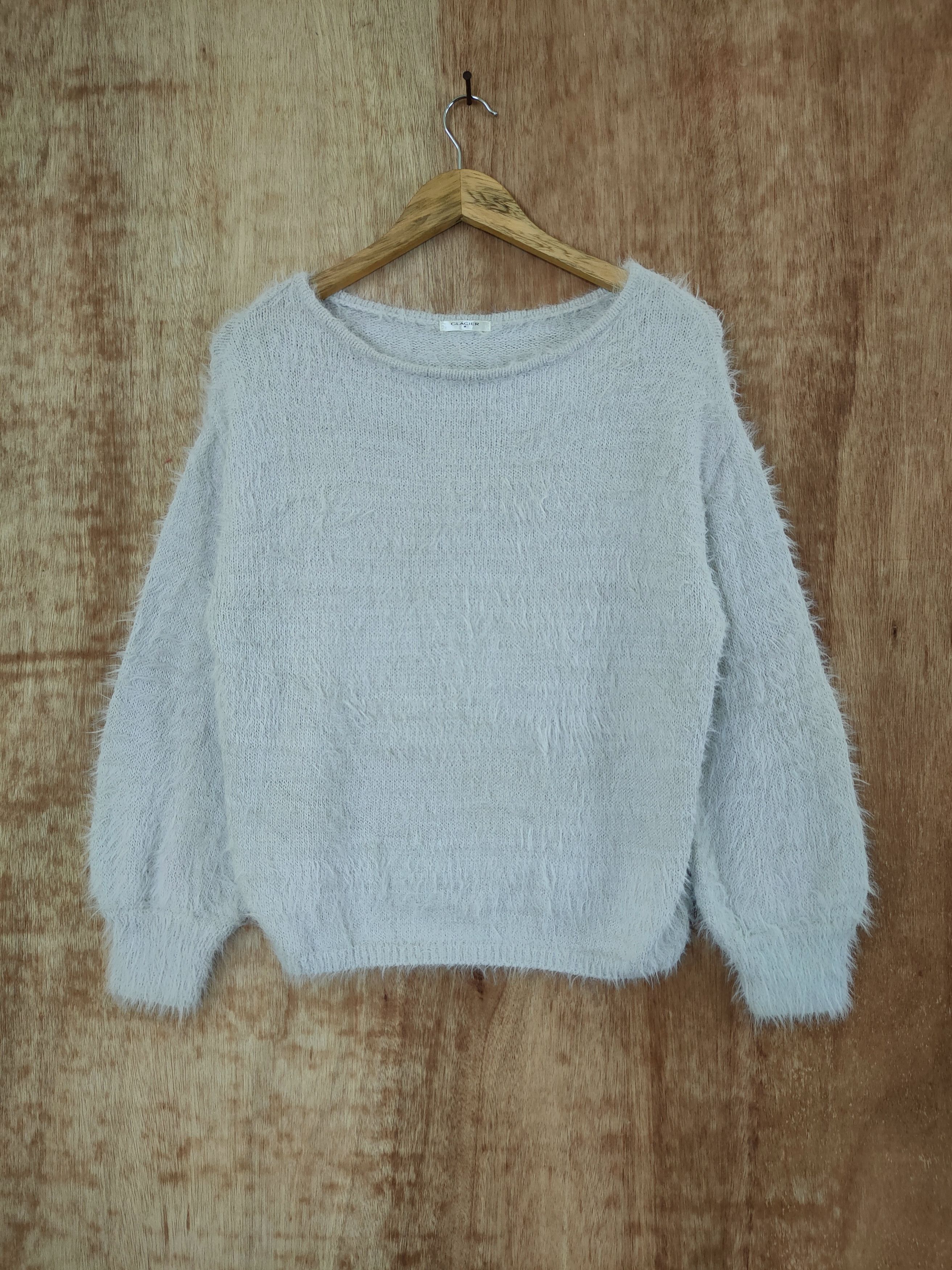 Homespun Knitwear DL Glacier mohair soft fur shaggy knitwear japan #46-506 Size US S / EU 44-46 / 1 - 1 Thumbnail