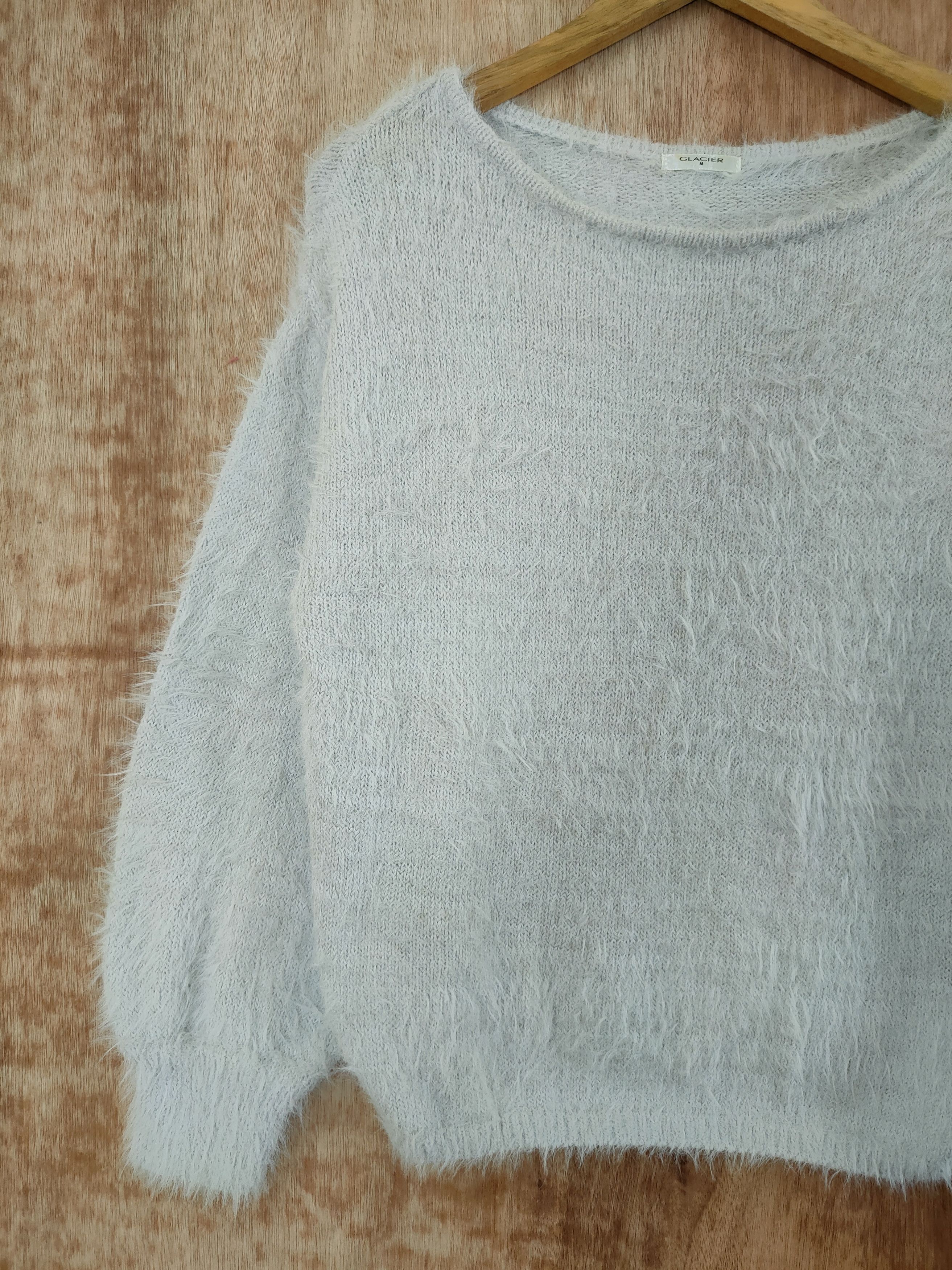 Homespun Knitwear DL Glacier mohair soft fur shaggy knitwear japan #46-506 Size US S / EU 44-46 / 1 - 2 Thumbnail