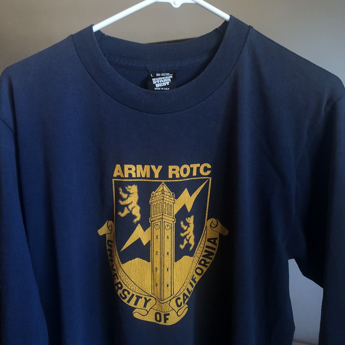 Vintage Vintage 90s US Army ROTC University of California Longsleeve Size US L / EU 52-54 / 3 - 2 Thumbnail