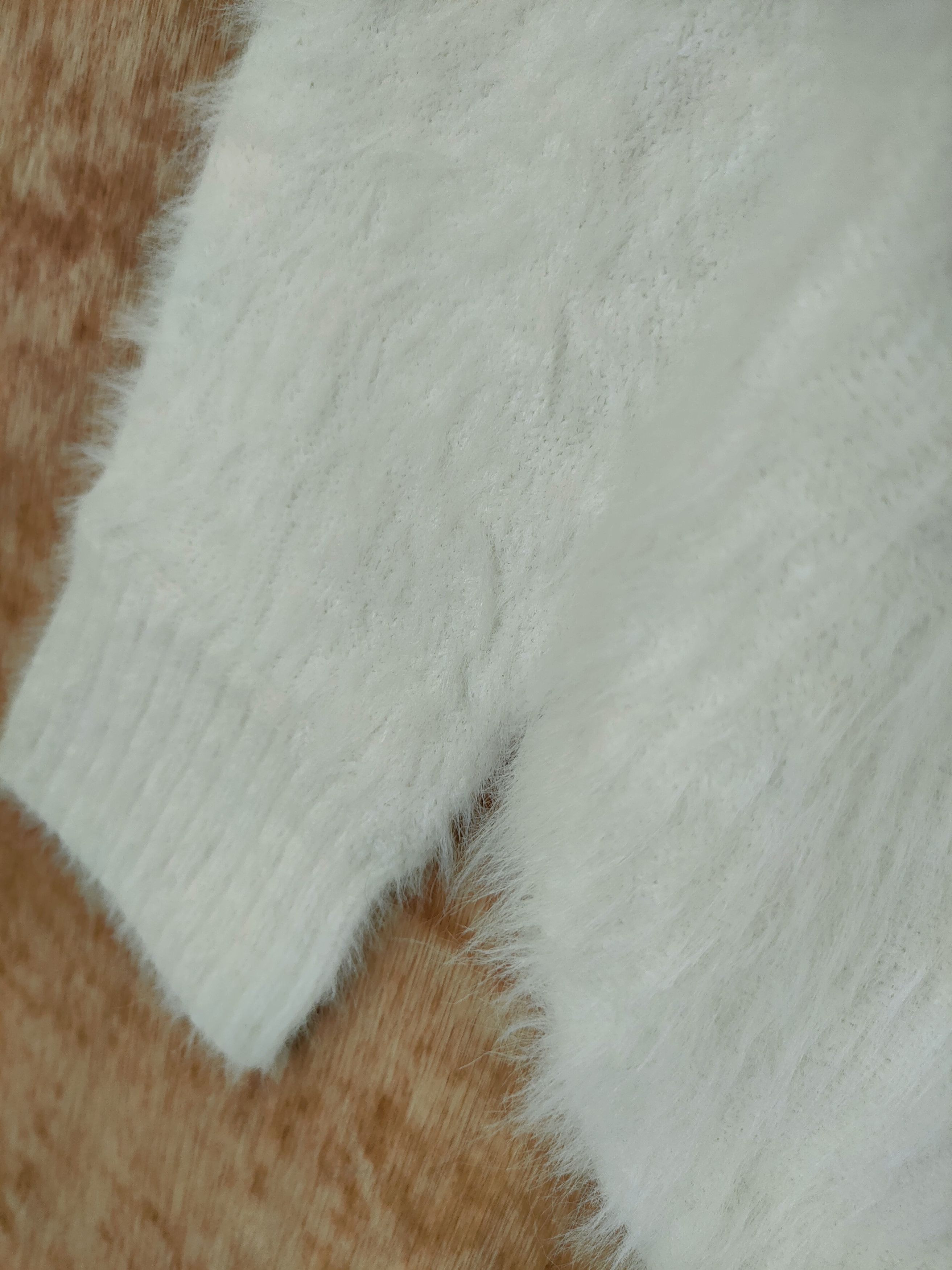 Gap DL Gap White mohair soft fur shaggy knitwear #46-531 Size XS / US 0-2 / IT 36-38 - 6 Thumbnail