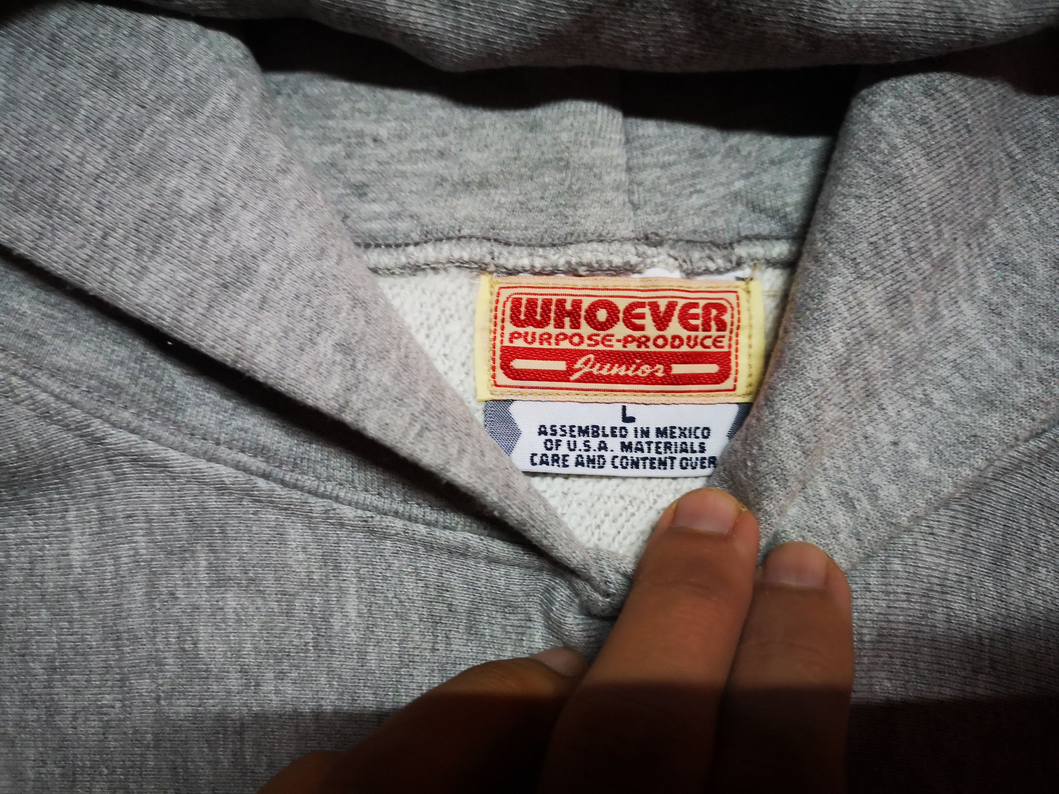 Japanese Brand Hoodie WHOEVER x Vintage Size US L / EU 52-54 / 3 - 3 Thumbnail
