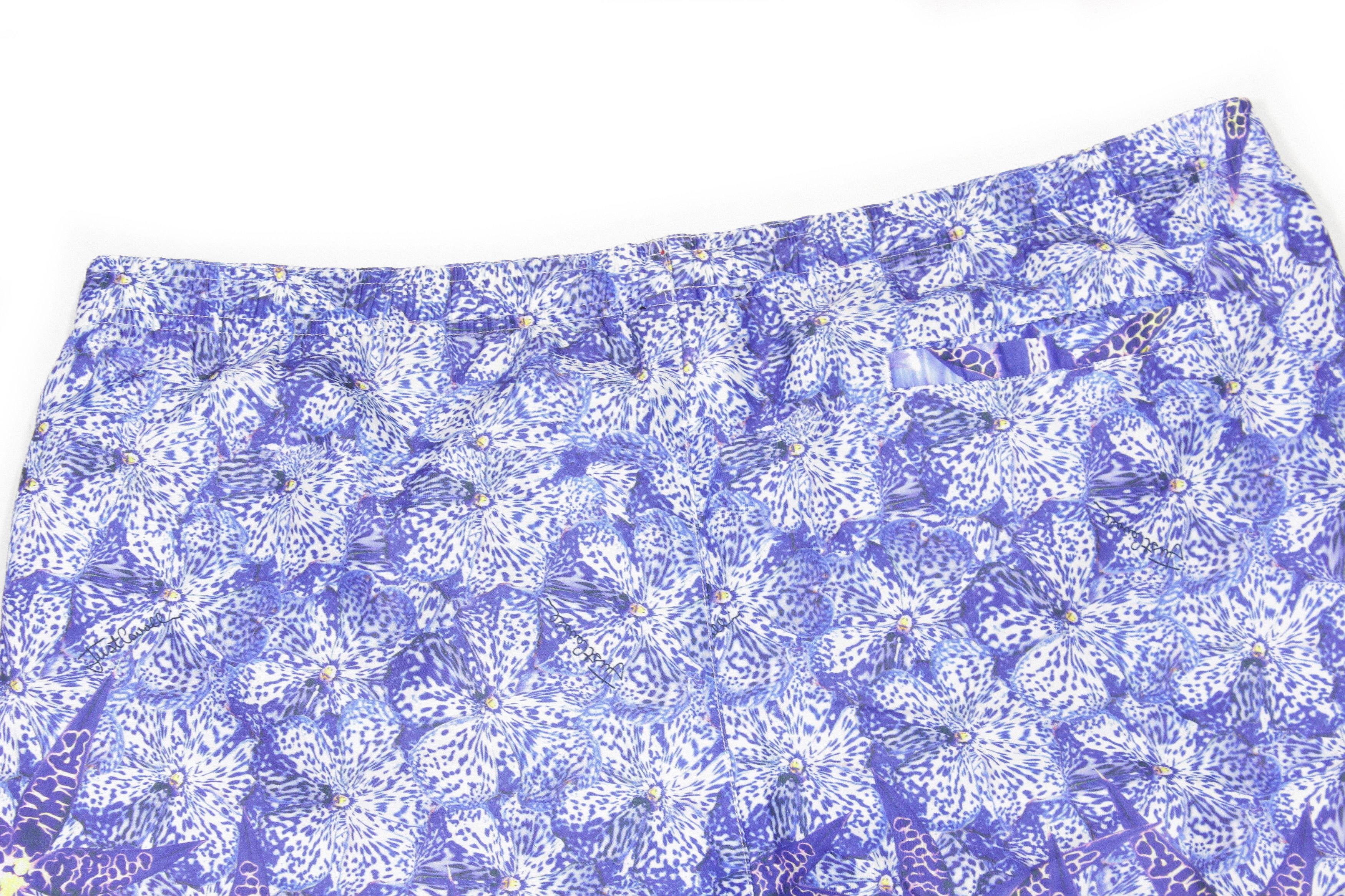 Just Cavalli Flowers Printed Swim Shorts XL Size Size US 36 / EU 52 - 4 Thumbnail