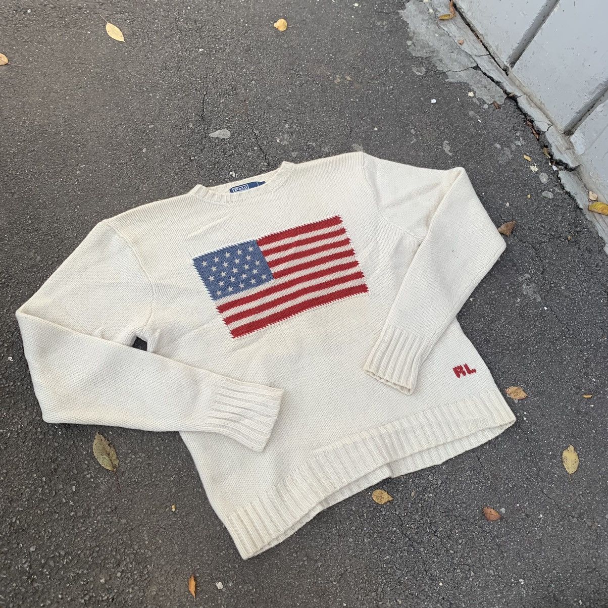 Vintage 90’s Ralph Lauren striped jumper 🍑💜