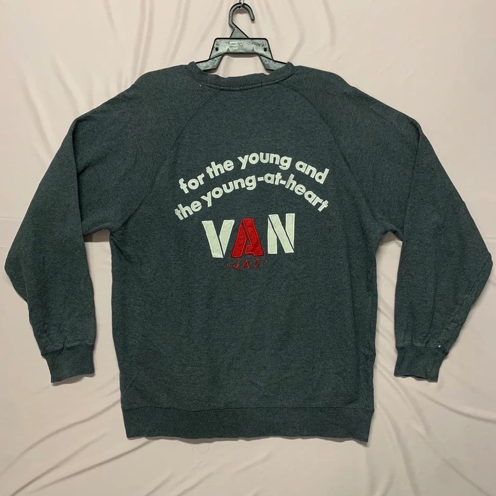 Japanese Brand × Vintage Vintage Van Jac Spell Out Crewneck Pullover Sweater Size US L / EU 52-54 / 3 - 1 Thumbnail