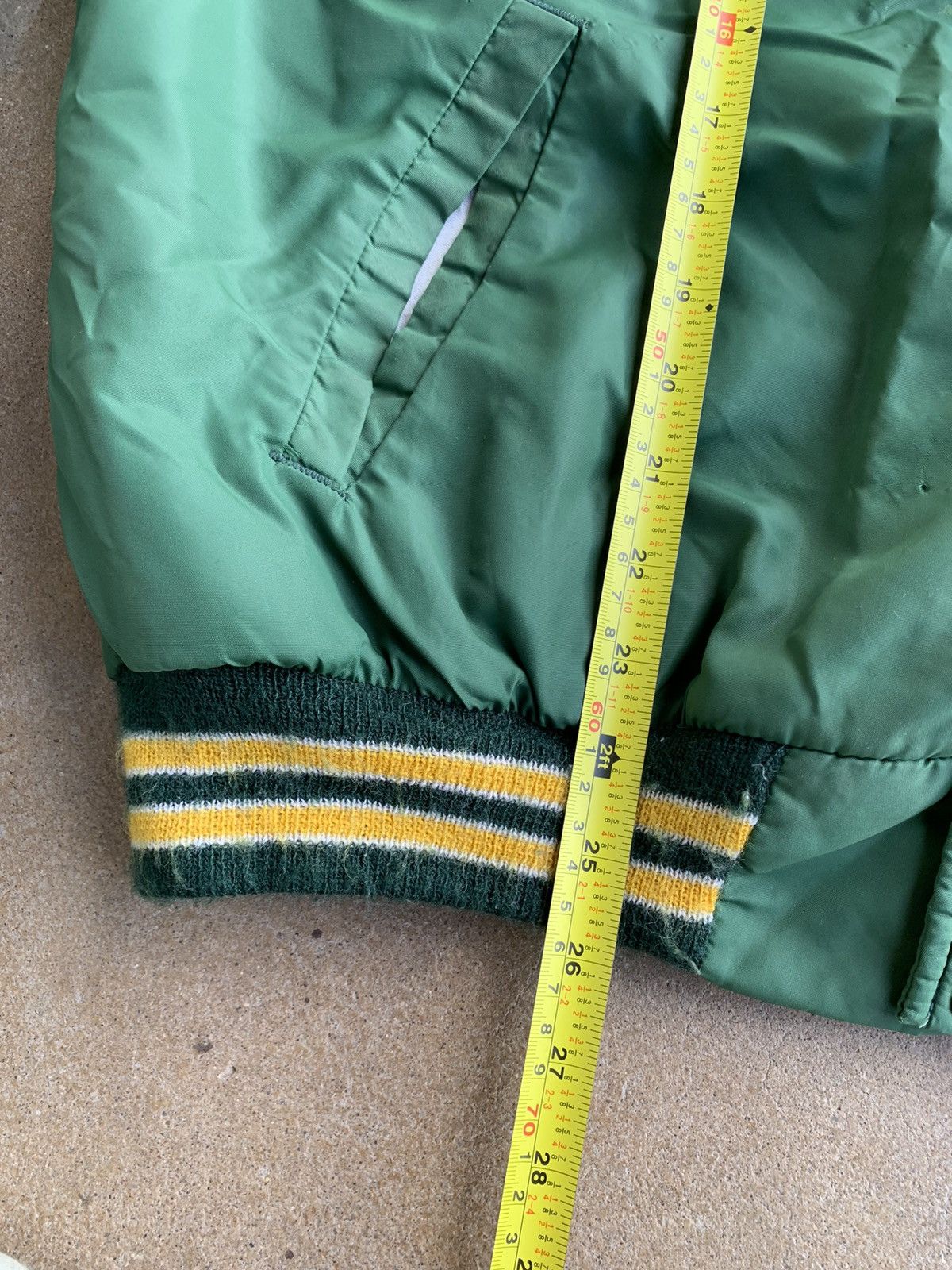 Vintage 1960s Green Varsity Styled Light Jacket Size US L / EU 52-54 / 3 - 5 Thumbnail
