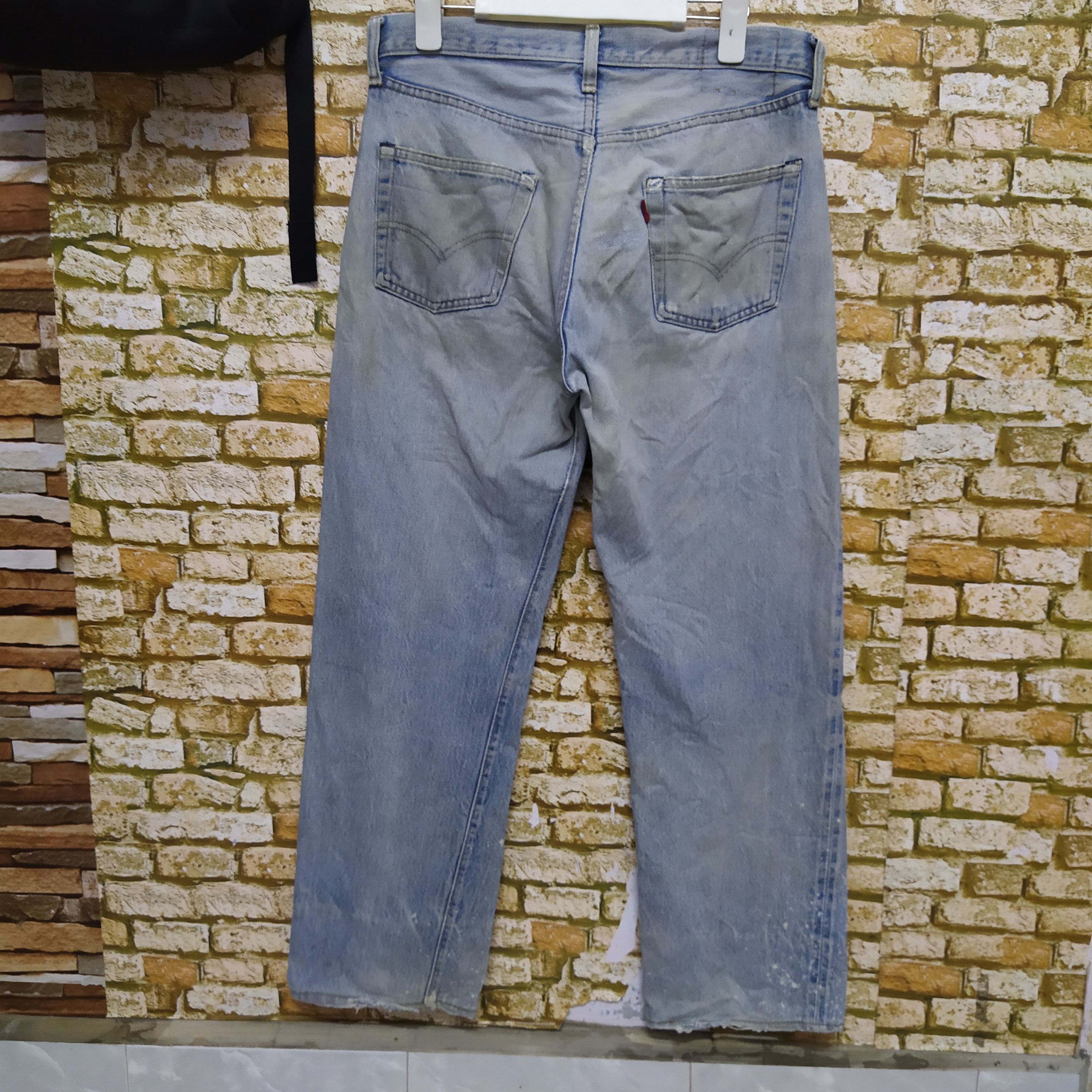 80s LEVIS 501 SELVEDGE DENIM BUTTON 524 USA COBAIN (D198)