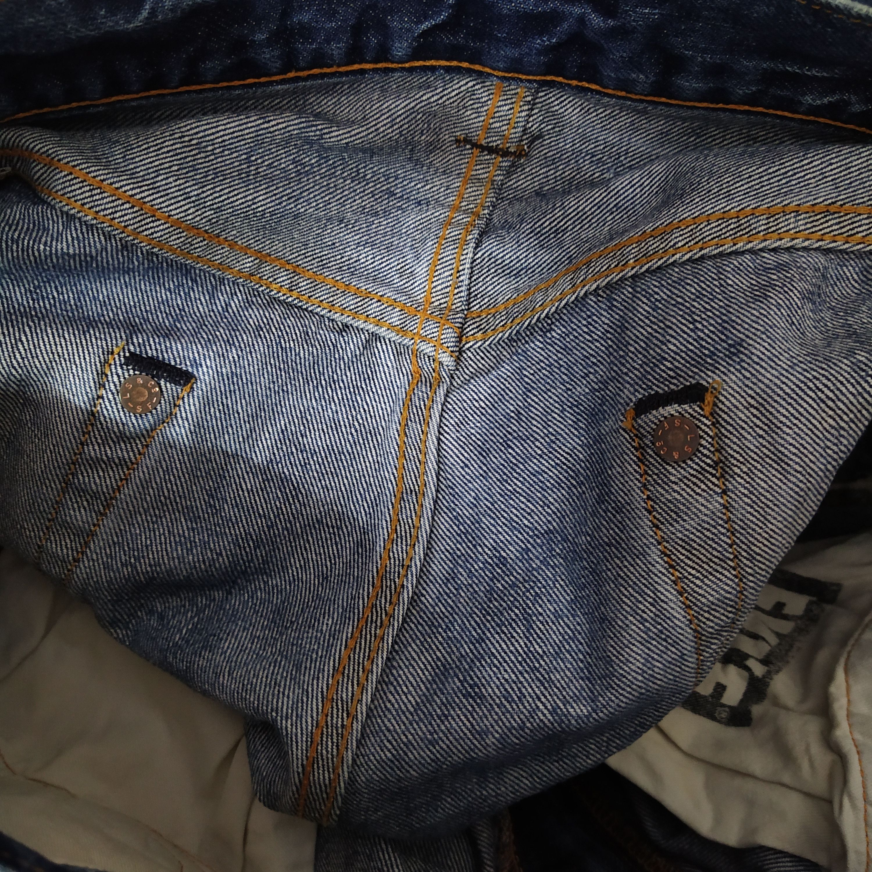 Levi's × Vintage 90s LEVIS 501XX REDLINE DENIM SELVEDGE KURT (D199) Size US 34 / EU 50 - 10 Thumbnail