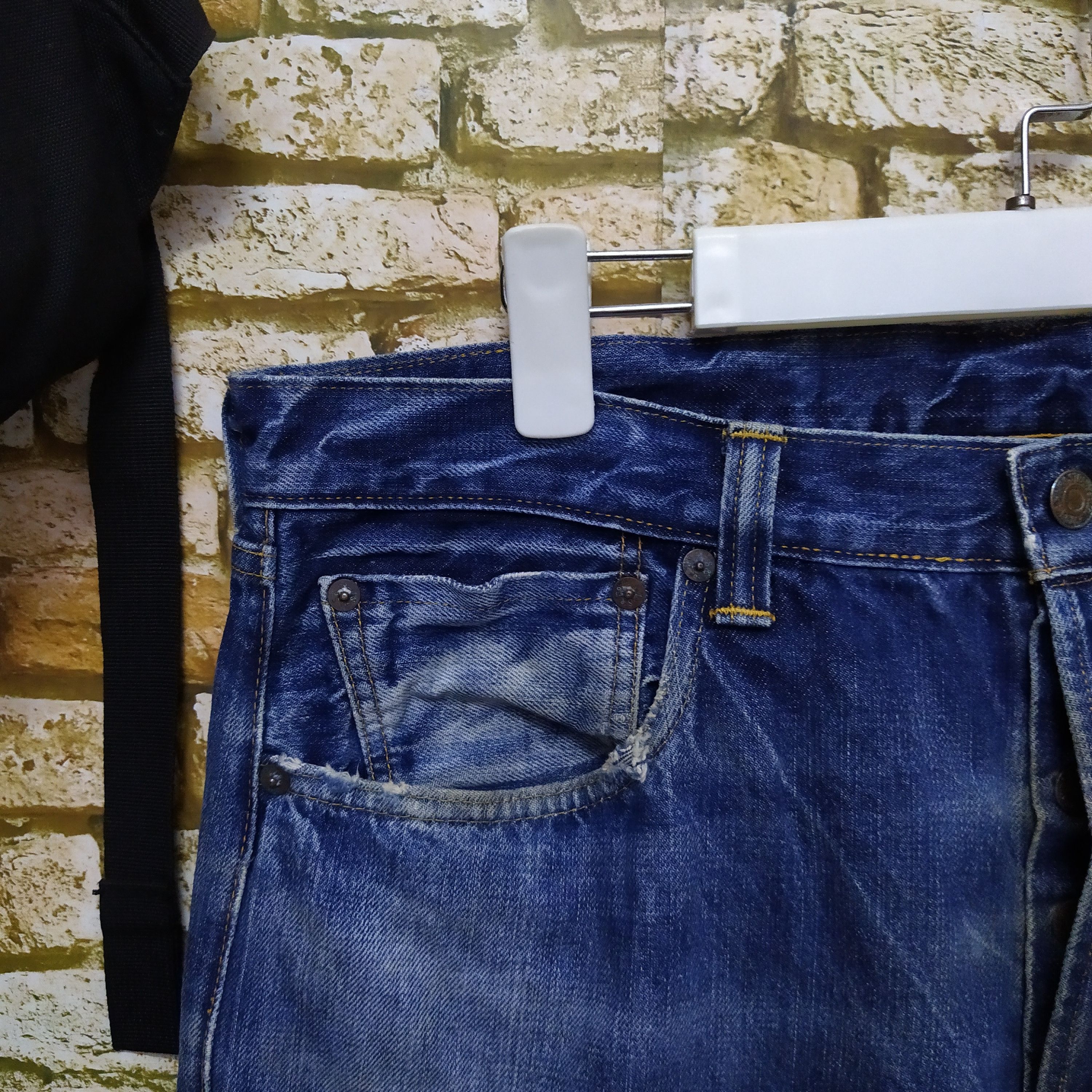 Levi's × Vintage 90s LEVIS 501XX REDLINE DENIM SELVEDGE KURT (D199) Size US 34 / EU 50 - 9 Thumbnail