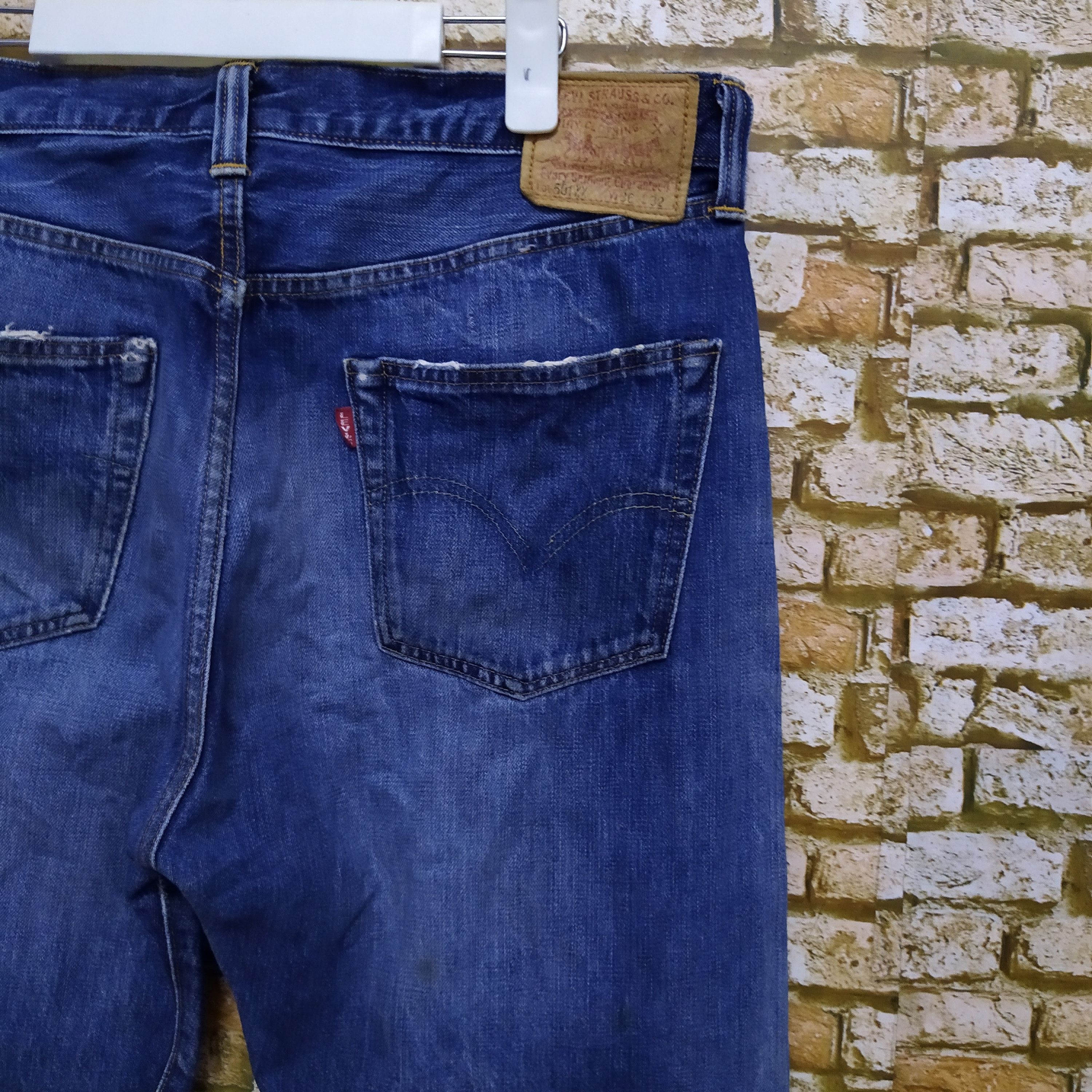 Levi's × Vintage 90s LEVIS 501XX REDLINE DENIM SELVEDGE KURT (D199) Size US 34 / EU 50 - 3 Thumbnail