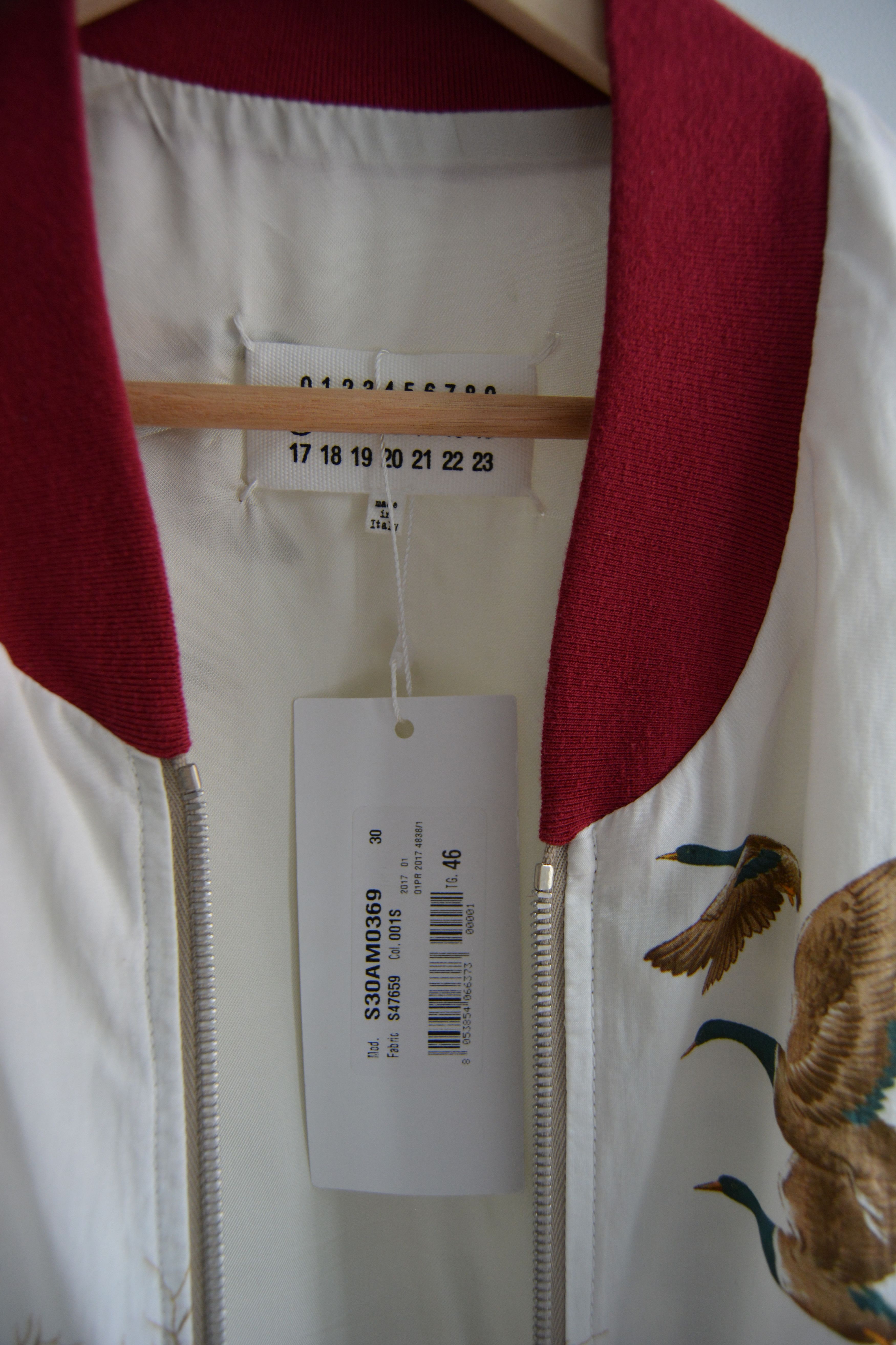 Maison Margiela New SS17 Fox Print Silk Bomber Size US S / EU 44-46 / 1 - 4 Thumbnail