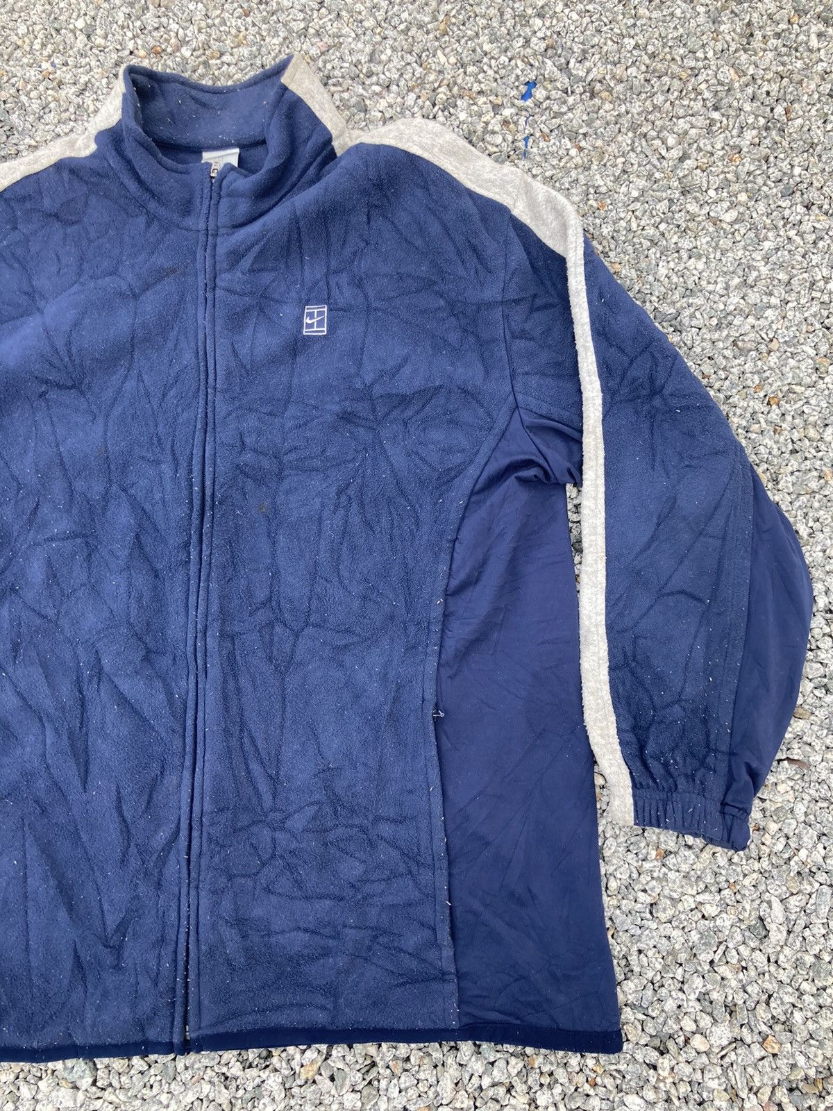 Nike × Vintage Vintage Nike Court Fleece Jacket Size US XL / EU 56 / 4 - 3 Thumbnail