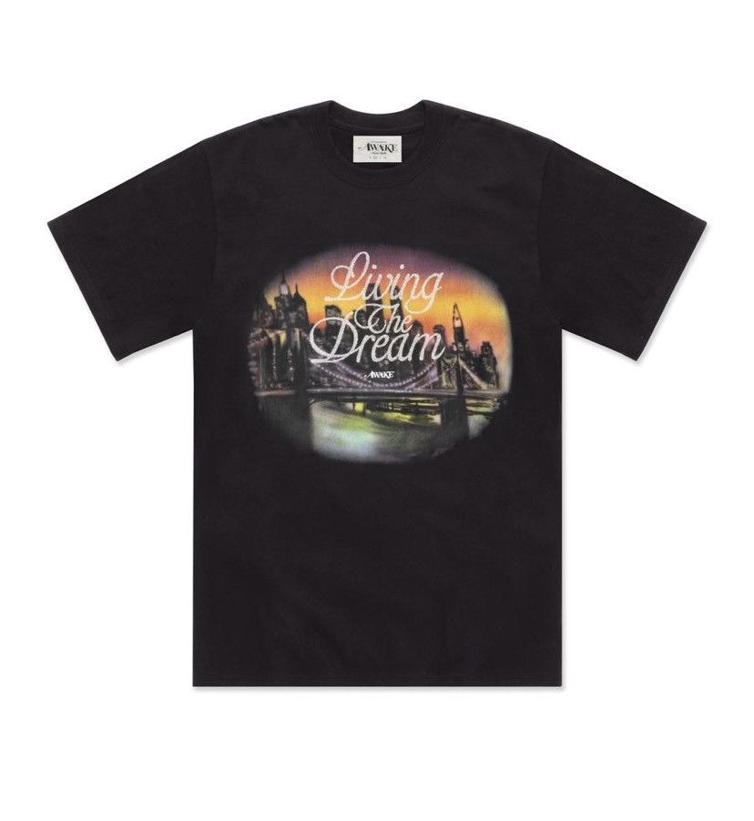 image of Awake Ny Living The Dream Tee Black - Size Xl, Men's