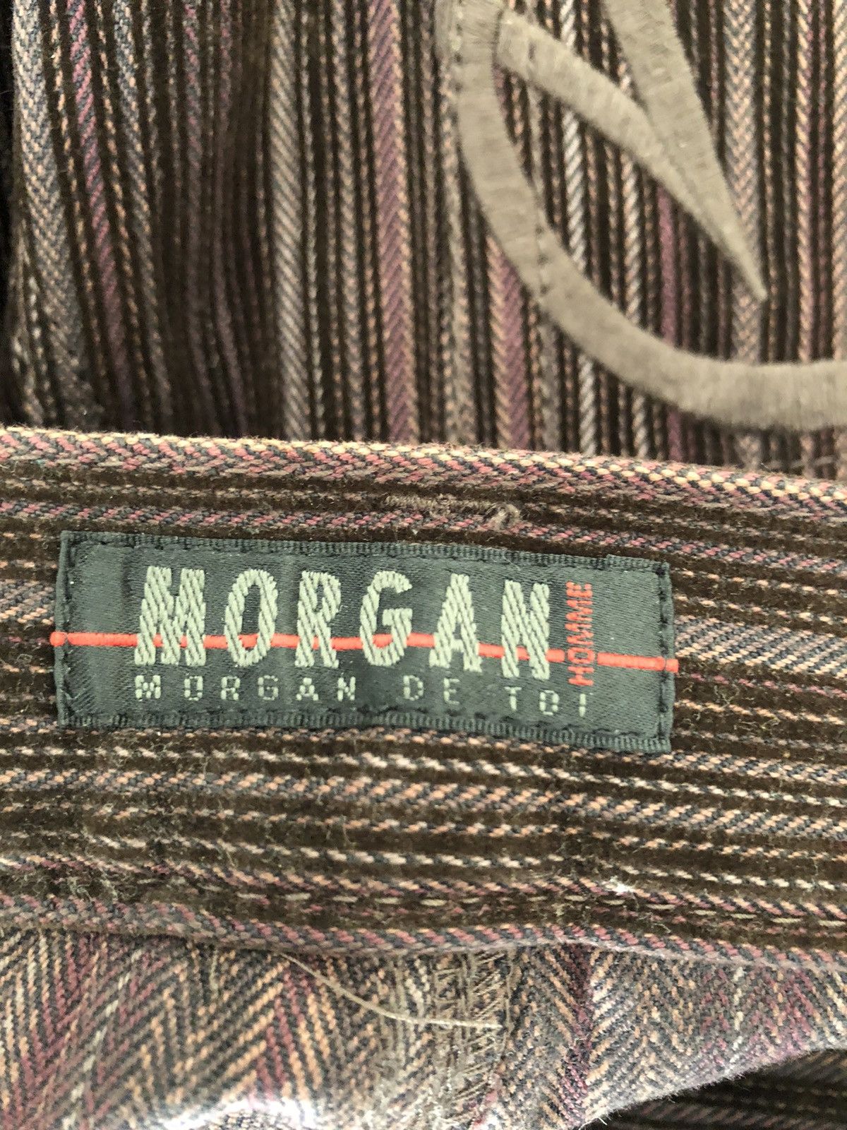 Morgan Homme Morgan Homme Japan Brown Striped Flare Pant Size US 29 - 20 Thumbnail