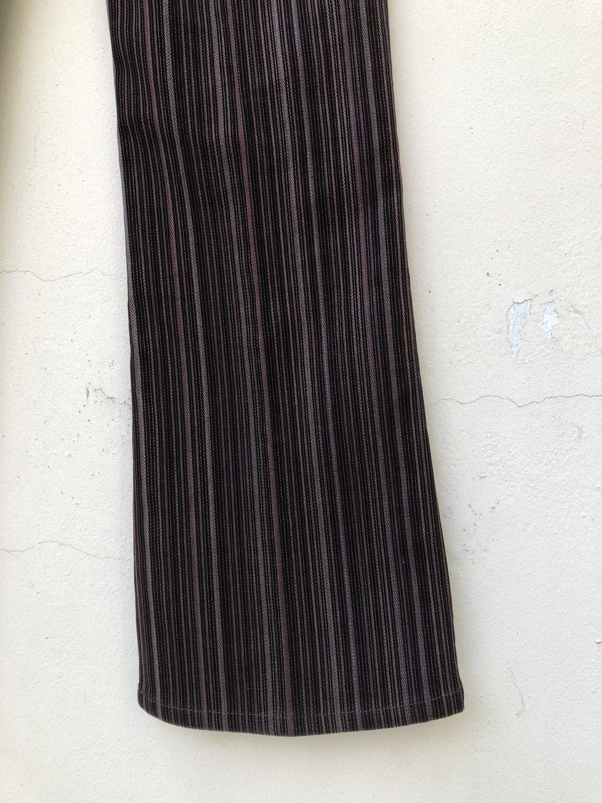Morgan Homme Morgan Homme Japan Brown Striped Flare Pant Size US 29 - 19 Thumbnail
