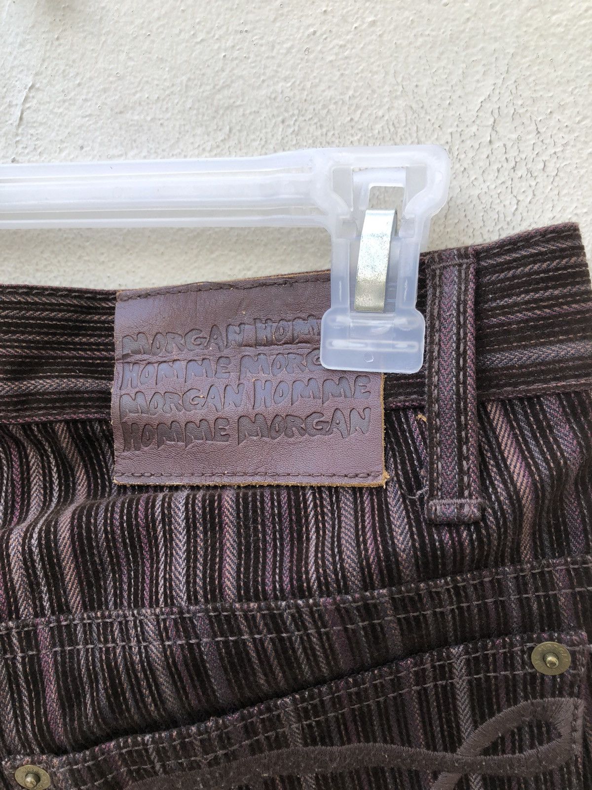 Morgan Homme Morgan Homme Japan Brown Striped Flare Pant Size US 29 - 17 Thumbnail