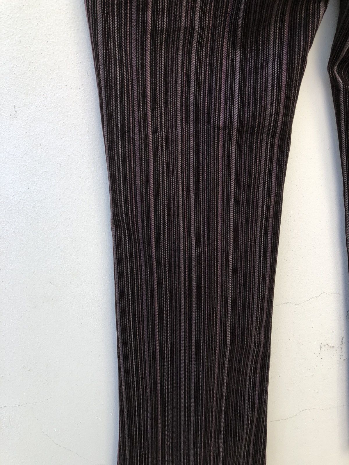 Morgan Homme Morgan Homme Japan Brown Striped Flare Pant Size US 29 - 14 Thumbnail