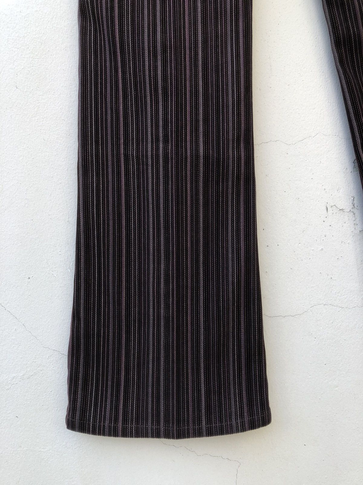 Morgan Homme Morgan Homme Japan Brown Striped Flare Pant Size US 29 - 15 Thumbnail