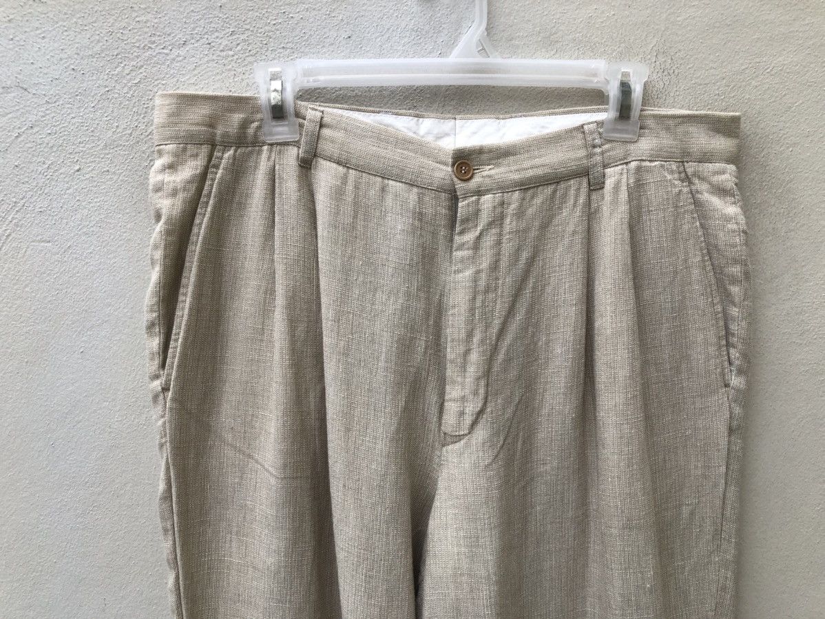Byblos Vintage Byblos Baggy Linen Trouser Pant Size US 35 - 2 Thumbnail