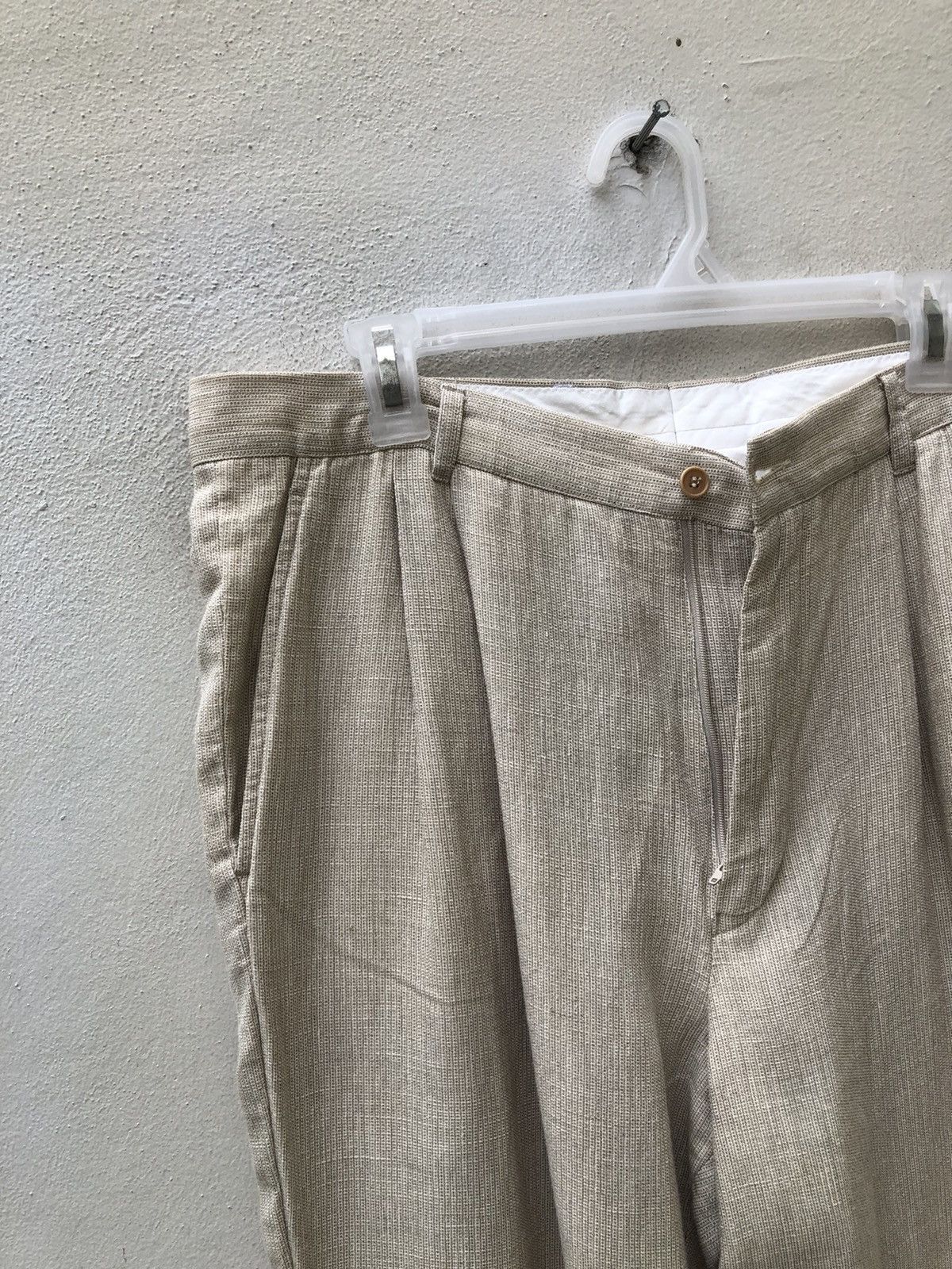 Byblos Vintage Byblos Baggy Linen Trouser Pant Size US 35 - 3 Thumbnail