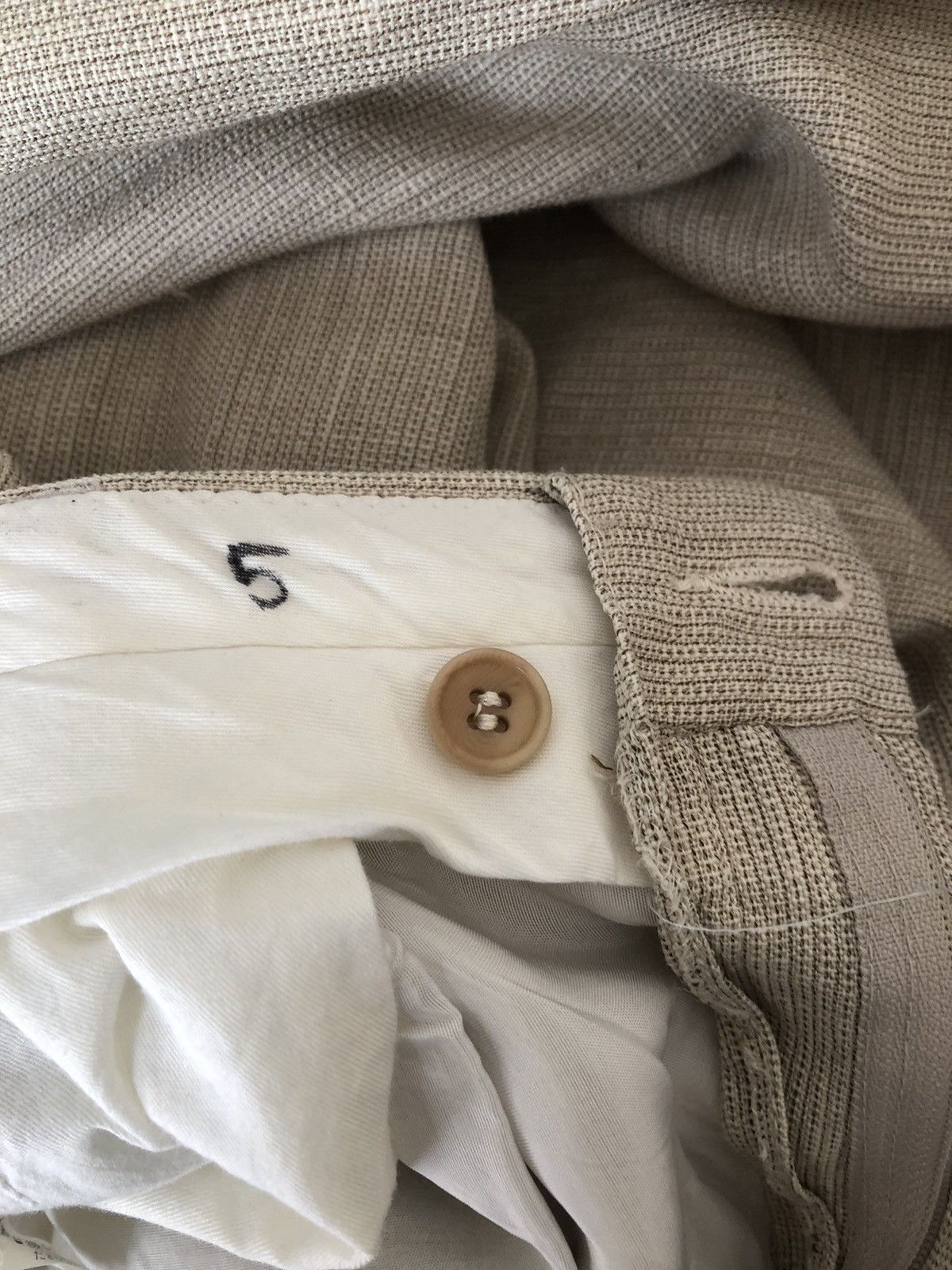 Byblos Vintage Byblos Baggy Linen Trouser Pant Size US 35 - 19 Thumbnail
