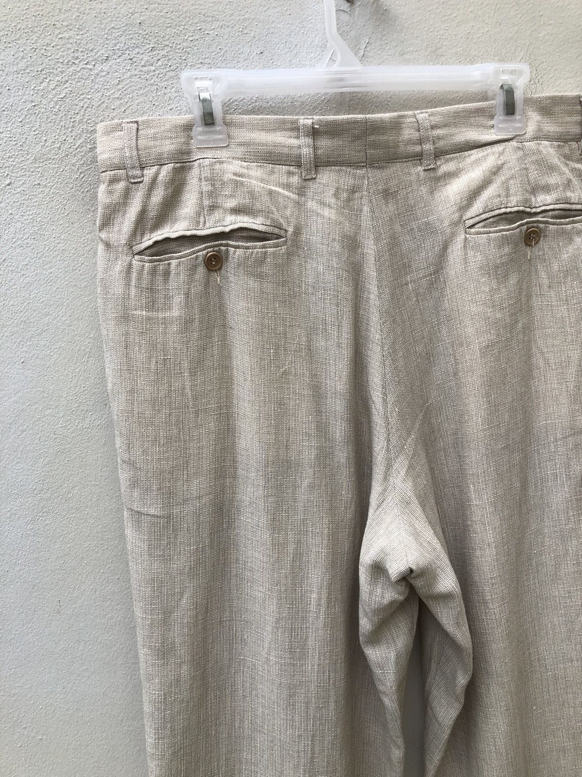Byblos Vintage Byblos Baggy Linen Trouser Pant Size US 35 - 12 Thumbnail