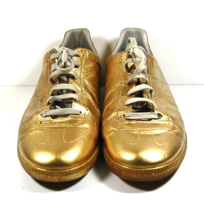 Maison Margiela Gold Metallic Sneakers Size US 10 / EU 43 - 1 Preview