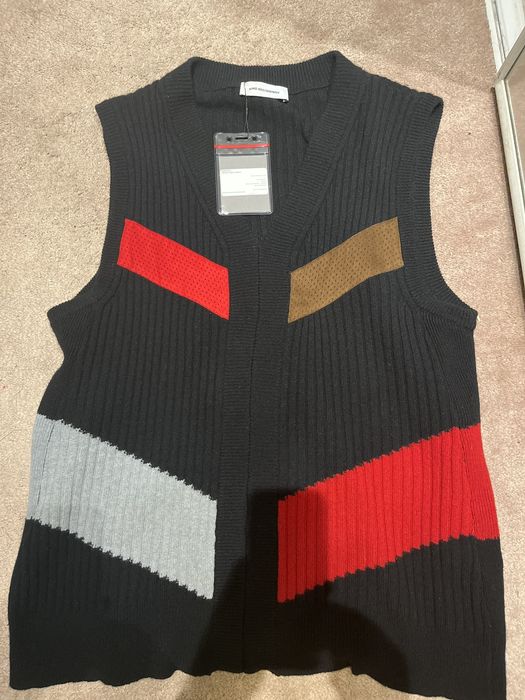 Kiko Kostadinov Kiko Kostadinov nash intarsia vest black wool