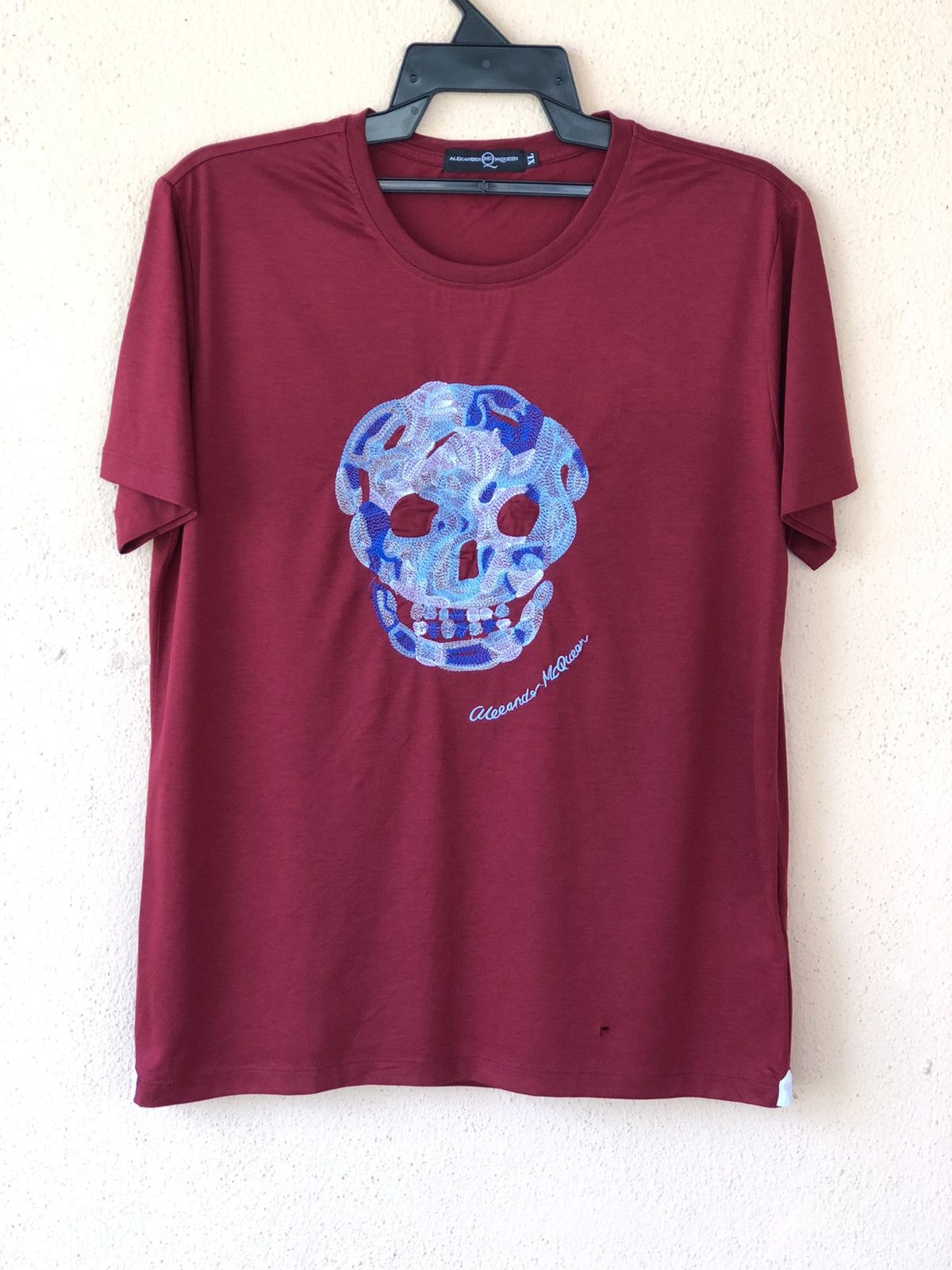 Alexander Mc Queen Embroidery Skull Tee