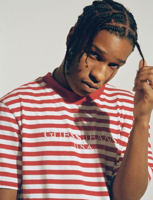 Guess asap outlet rocky striped tee