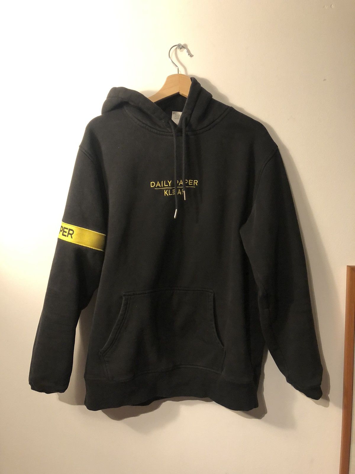 Daily Paper x Yellow Claw Blood For Mercy Hoodie Size S Black White