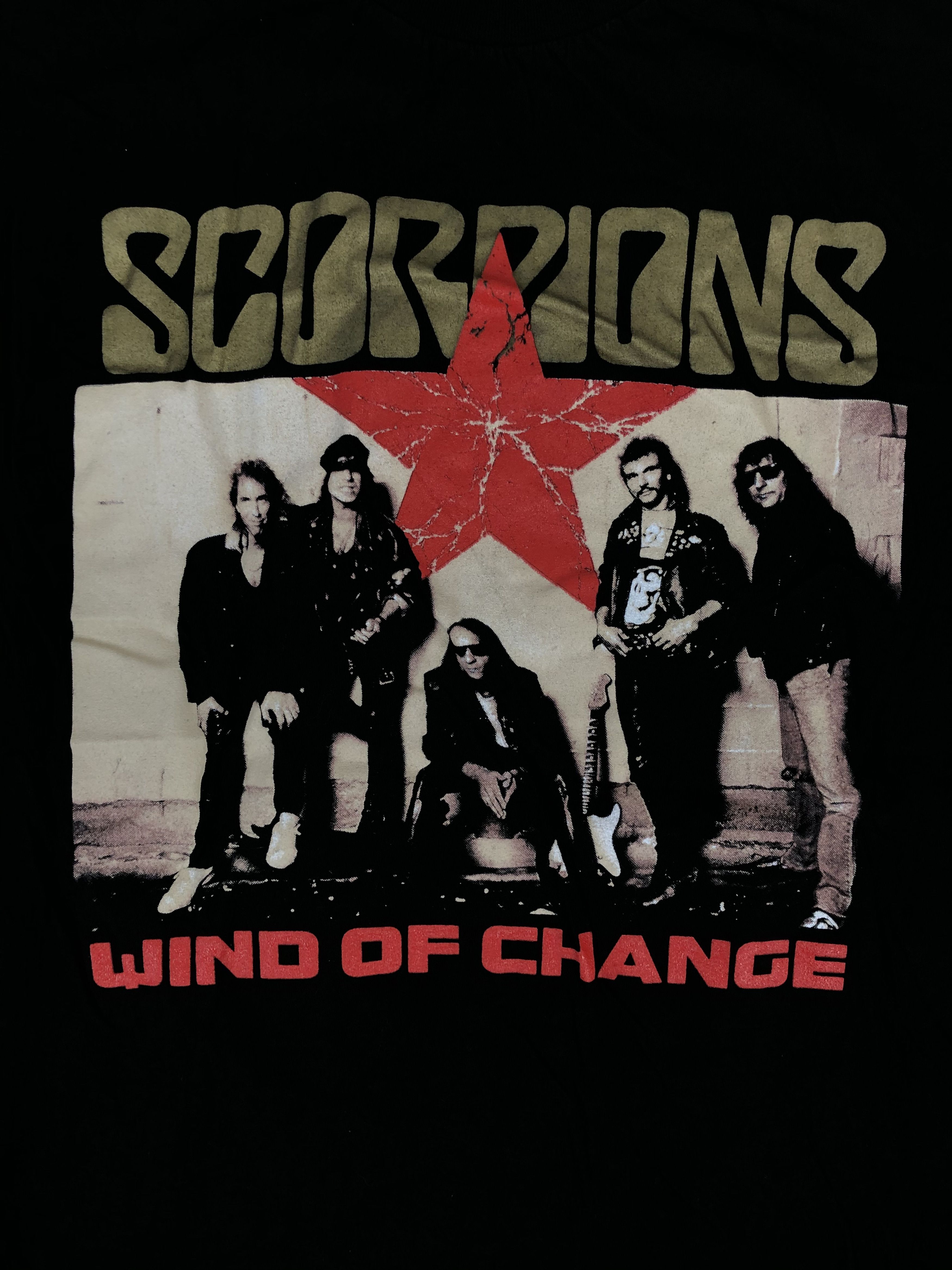 Band Tees Vintage 1990 Scorpions (Iron Maiden Judas Priest) Size US L / EU 52-54 / 3 - 5 Thumbnail