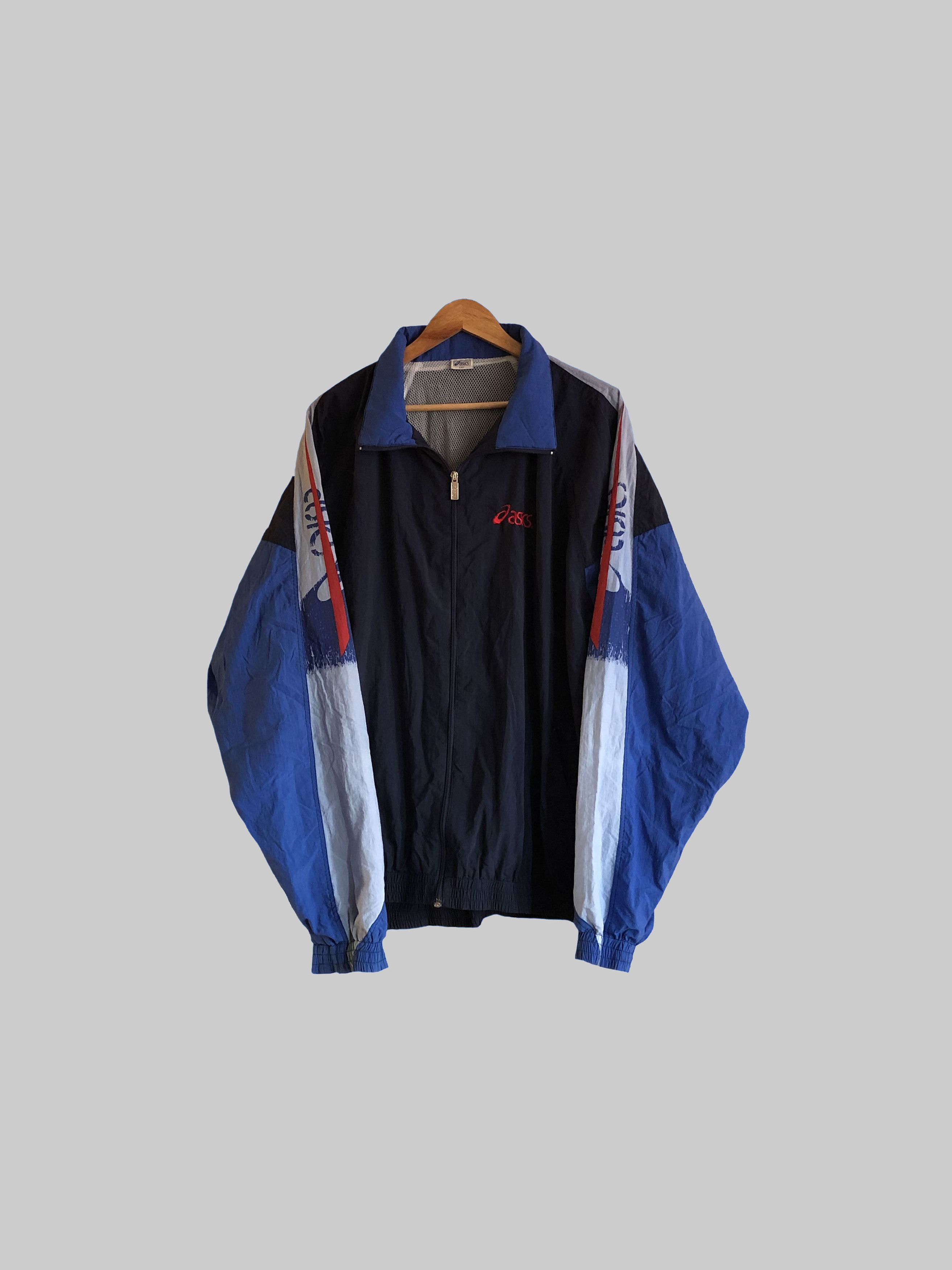 Asics Vintage 90s Asics windbreaker Size US XXL / EU 58 / 5 - 1 Thumbnail